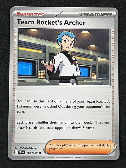 170/182 Team Rocket’s Archer - Pokémon Destined Rivals Uncommon