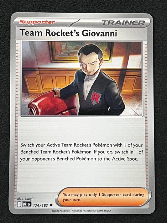 174/182 Team Rocket’s Giovanni - Pokémon Destined Rivals Uncommon