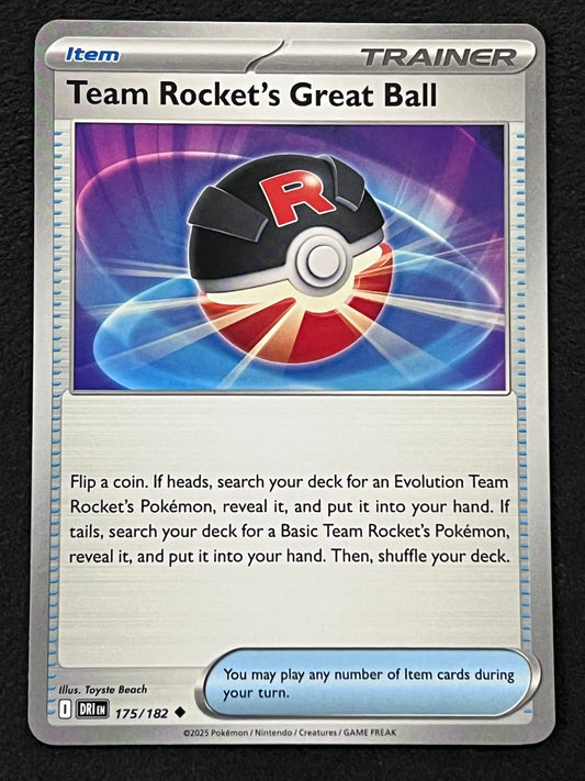175/182 Team Rocket’s Great Ball - Pokémon Destined Rivals Uncommon