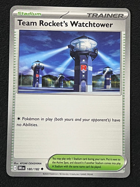 180/182 Team Rocket’s Watchtower - Pokémon Destined Rivals Uncommon