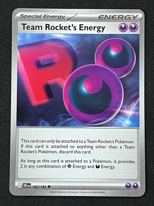 182/182 Team Rocket’s Energy - Pokémon Destined Rivals Uncommon