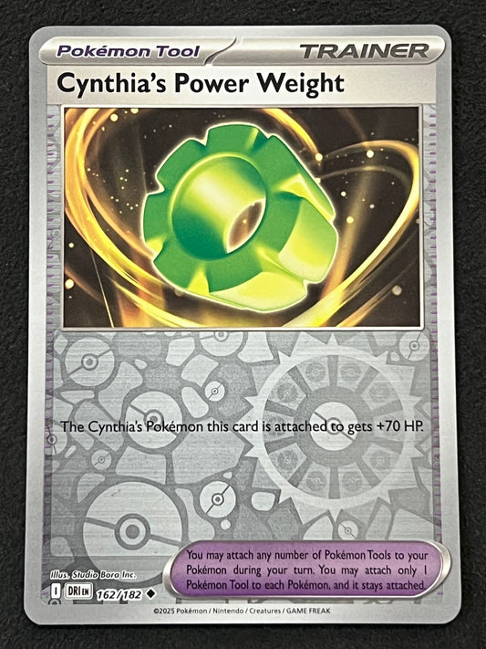 162/182 Cynthia’s Power Weight - Pokémon Destined Rivals Uncommon Reverse