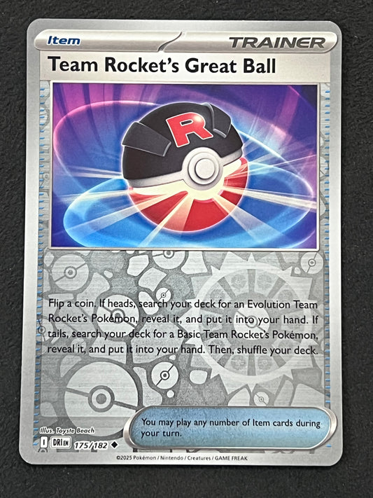 175/182 Team Rocket’s Great Ball - Pokémon Destined Rivals Uncommon Reverse