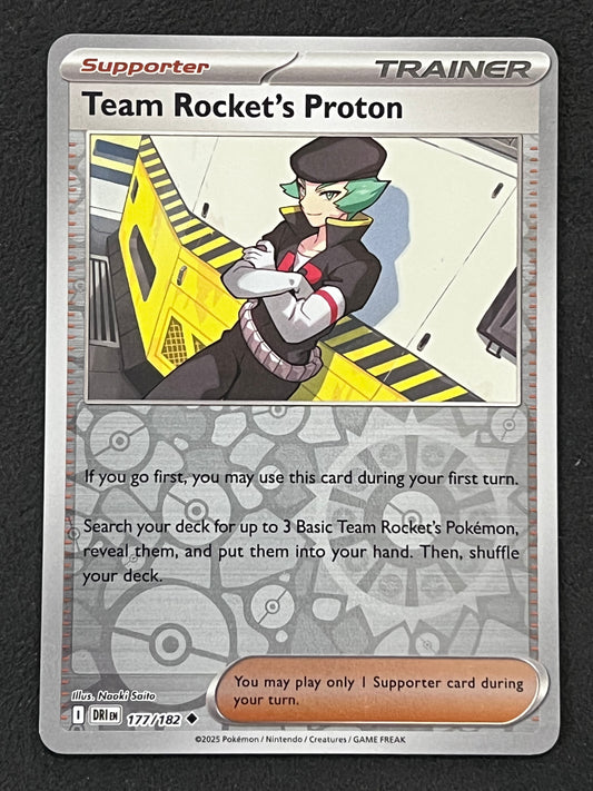 177/182 Team Rocket’s Proton - Pokémon Destined Rivals Uncommon Reverse