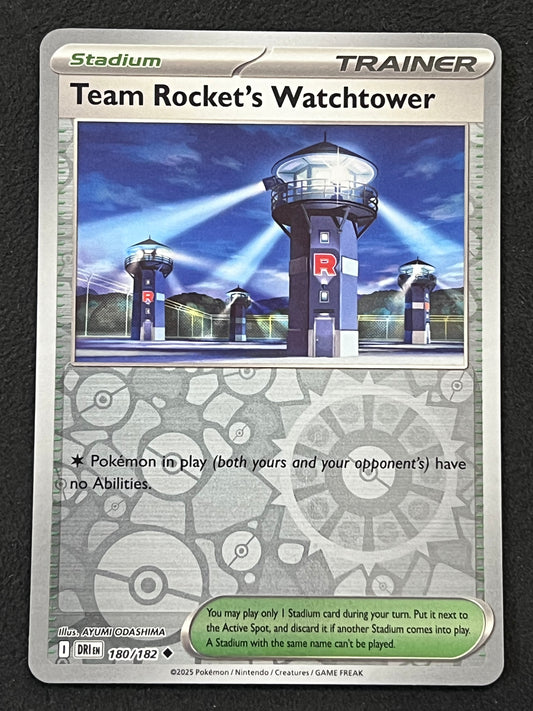 180/182 Team Rocket’s Watchtower - Pokémon Destined Rivals Uncommon Reverse