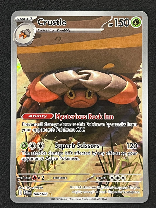 186/182 Crustle - Pokémon Destined Rivals Illustration Rare