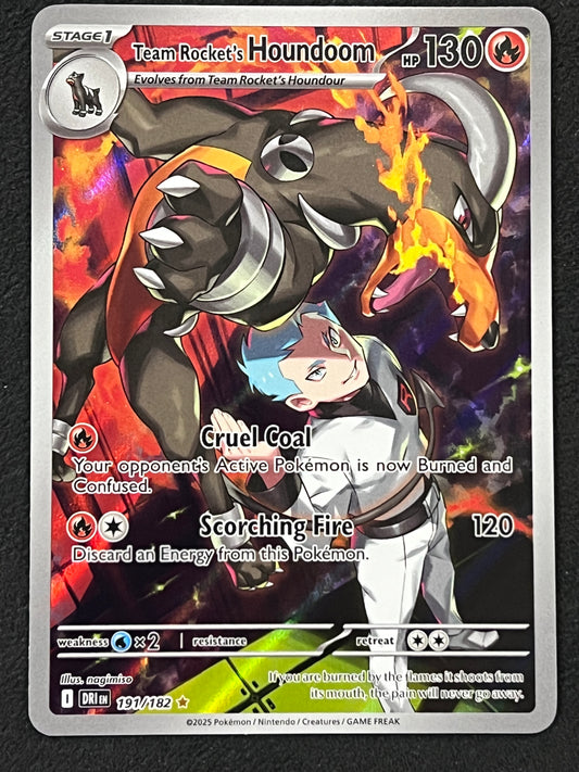 191/182 Team Rocket’s Houndoom - Pokémon Destined Rivals Illustration Rare