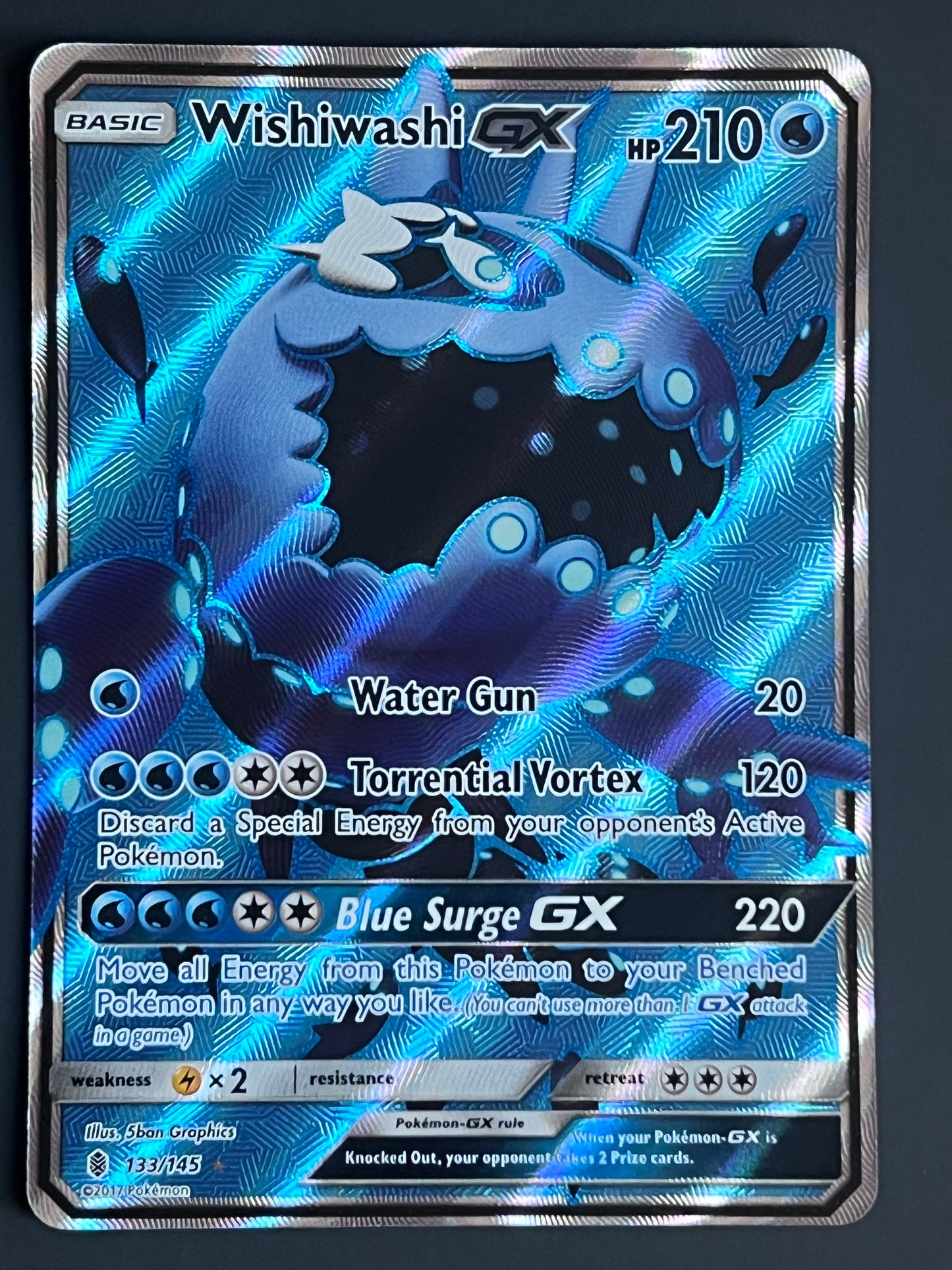133/145 Wishiwashi Gx - Pokémon Guardians Rising Full Art