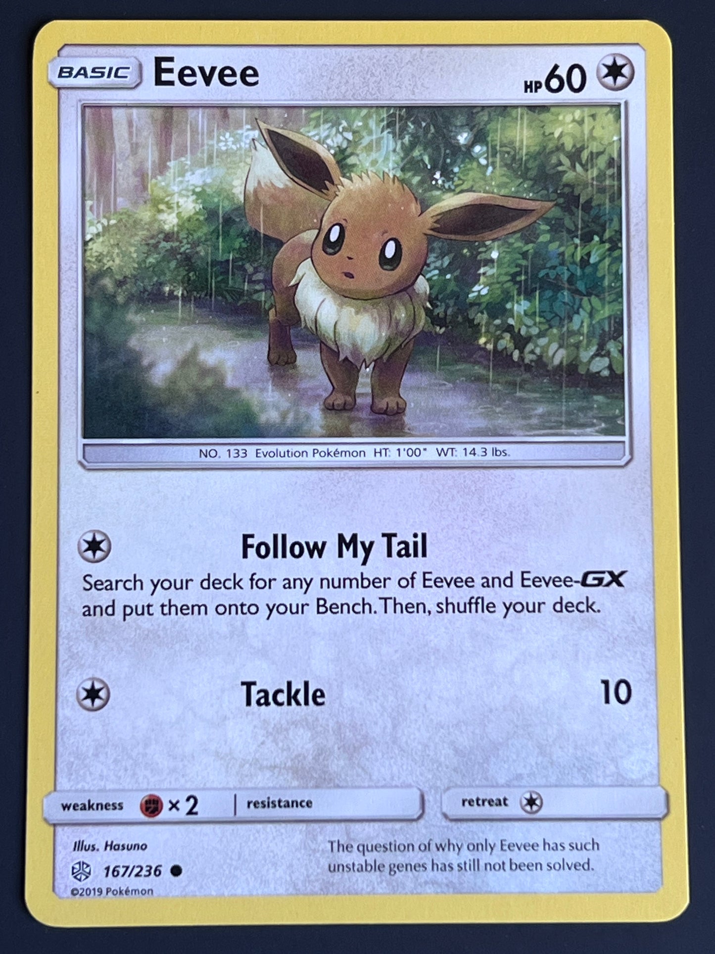 167/236 Eevee - Pokémon Cosmic Eclipse Common