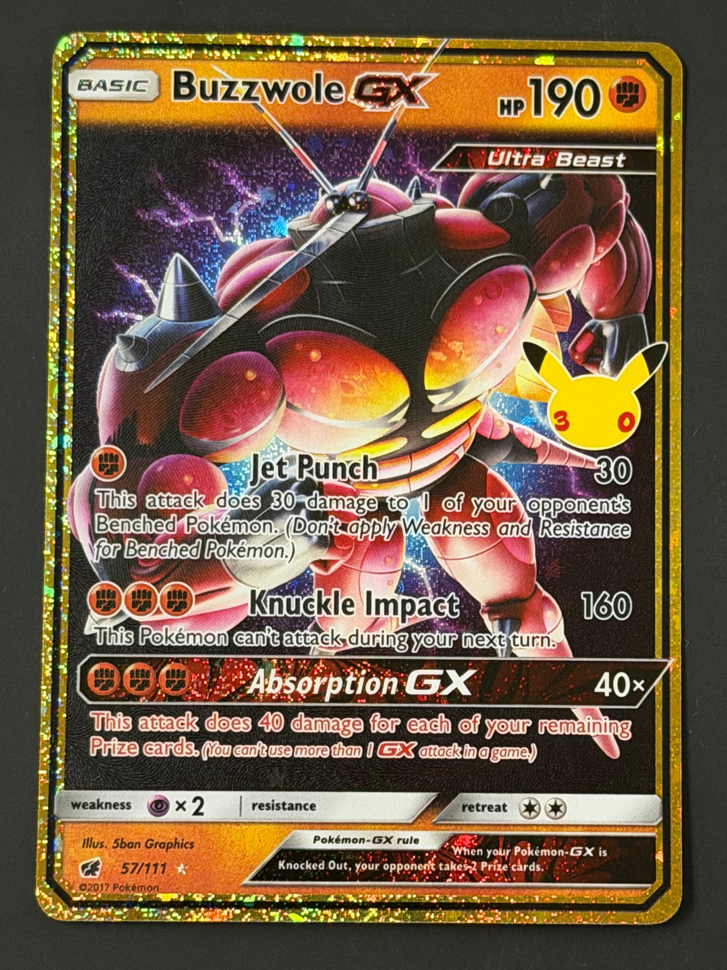 CC57 Buzzwole Gx - Pokémon 30th Celebration Classic Collection