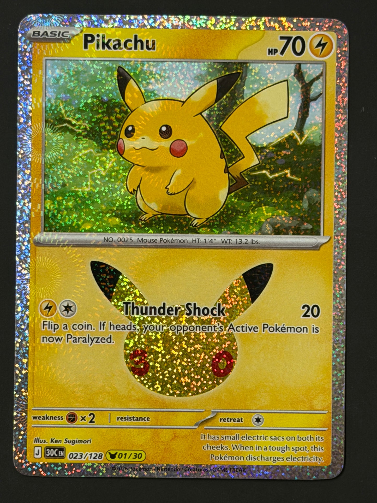 023/128 Pikachu - Pokémon 30th Celebration Pikachu Rare