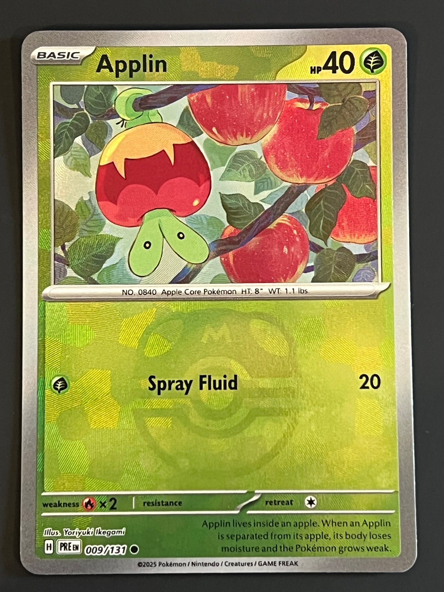 009/131 Applin - Pokémon Prismatic Evolutions Common Reverse MASTERBALL