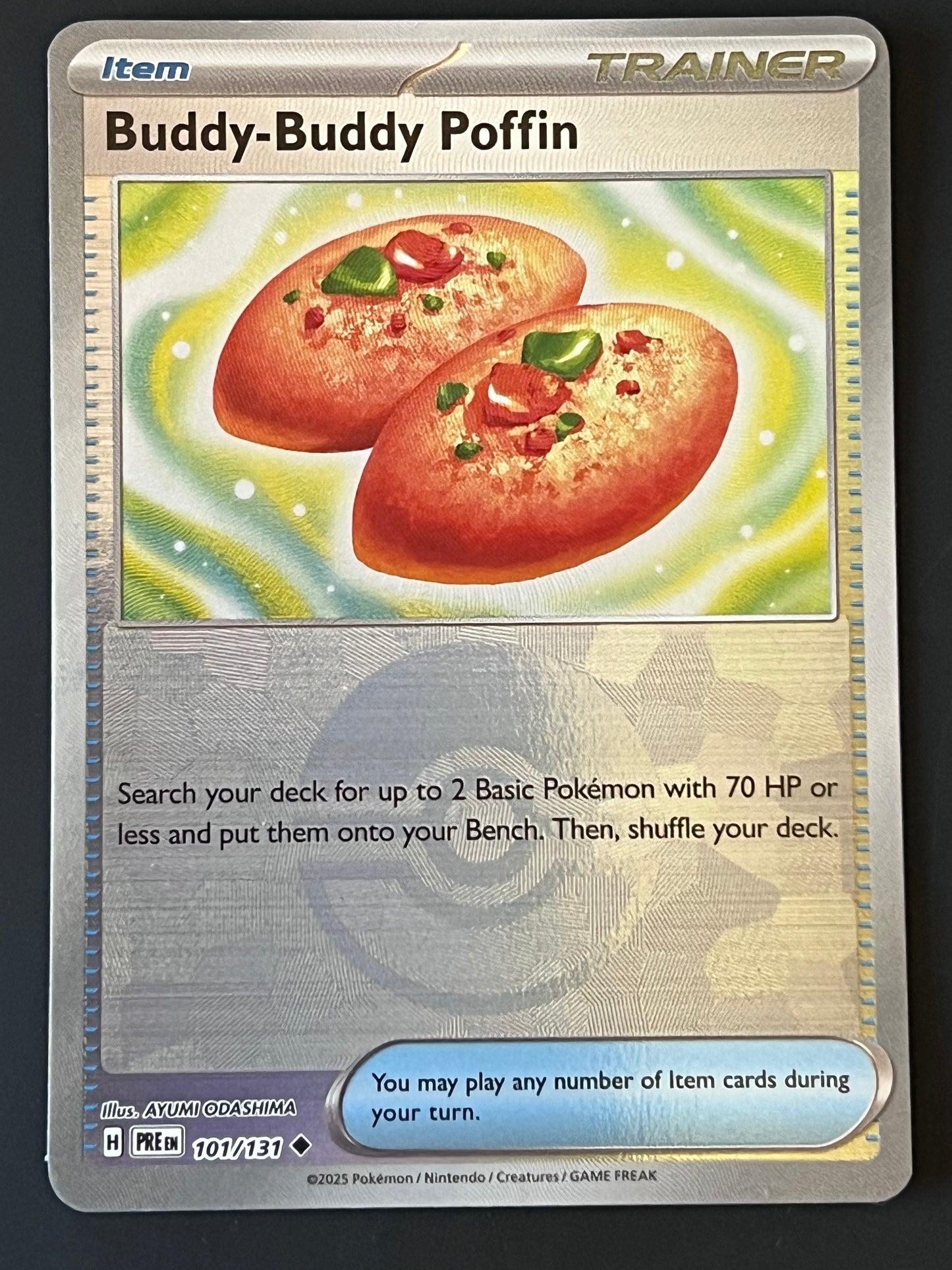 101/131 Buddy-Buddy Poffin - Pokémon Prismatic Evolutions Uncommon Reverse POKEBALL