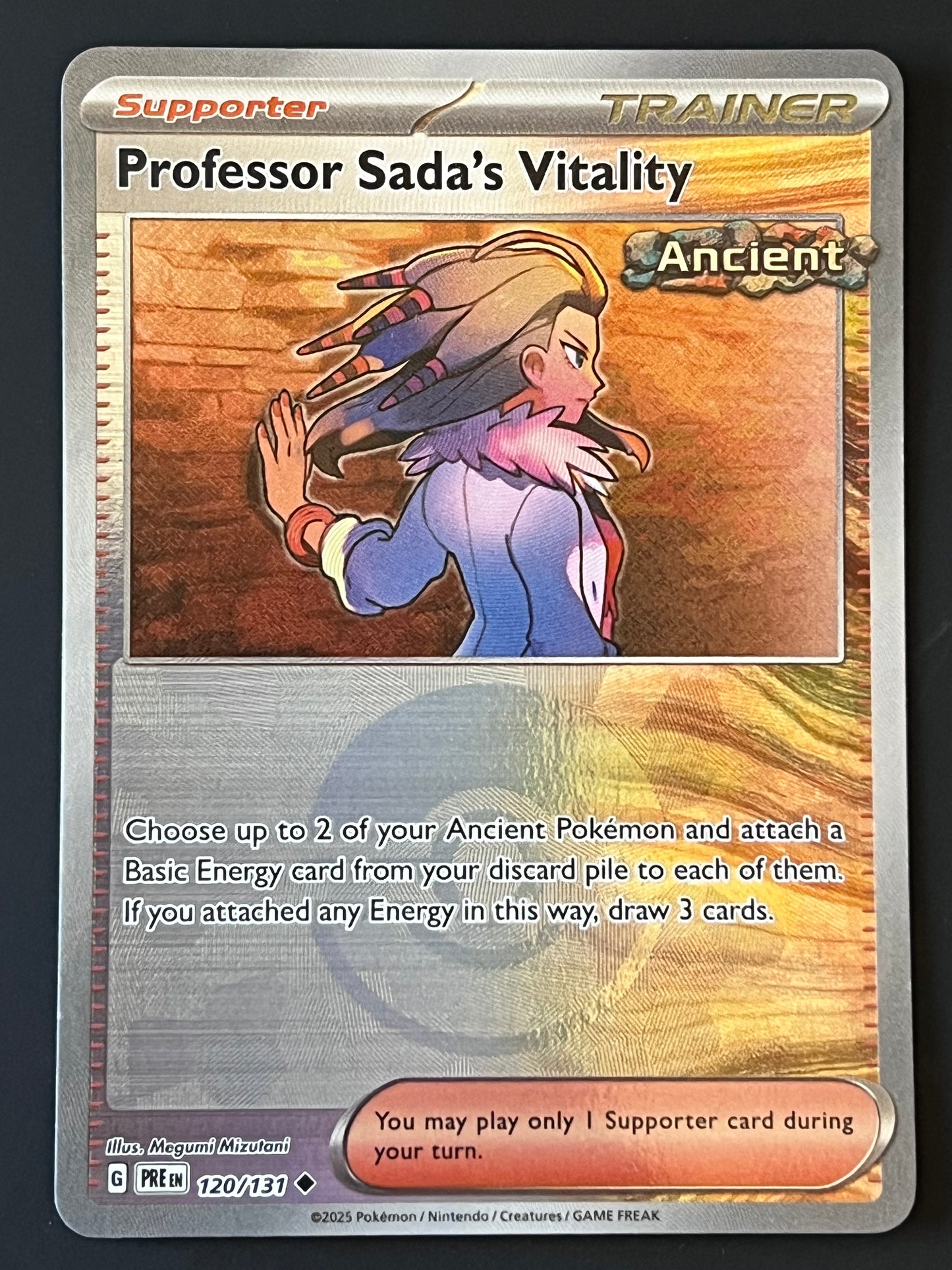 120/131 Professor Sada’s Vitality - Pokémon Prismatic Evolutions Uncommon Reverse POKEBALL
