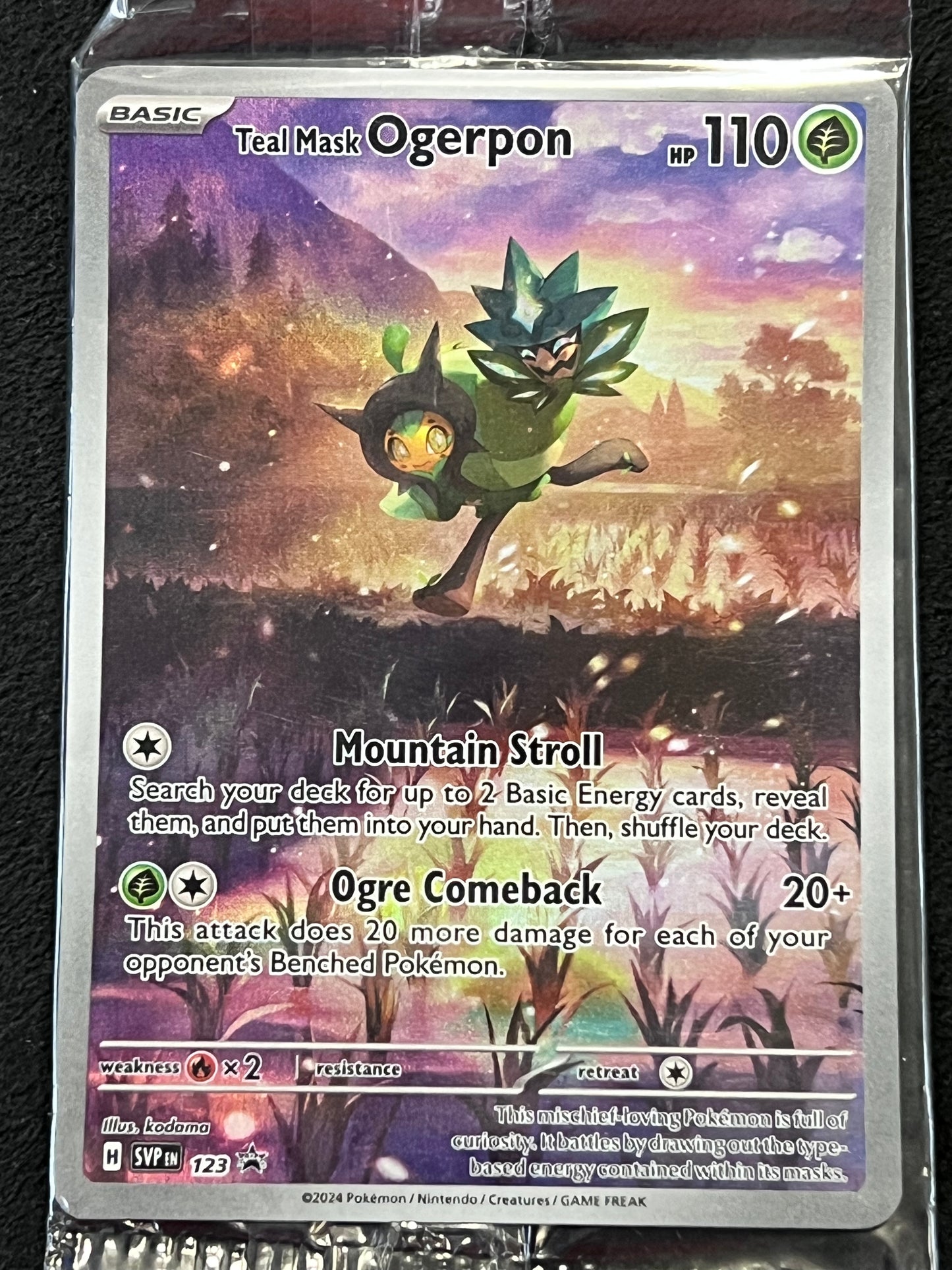 SVP123 Teal Mask Ogerpon (SEALED) - Black Star Promo
