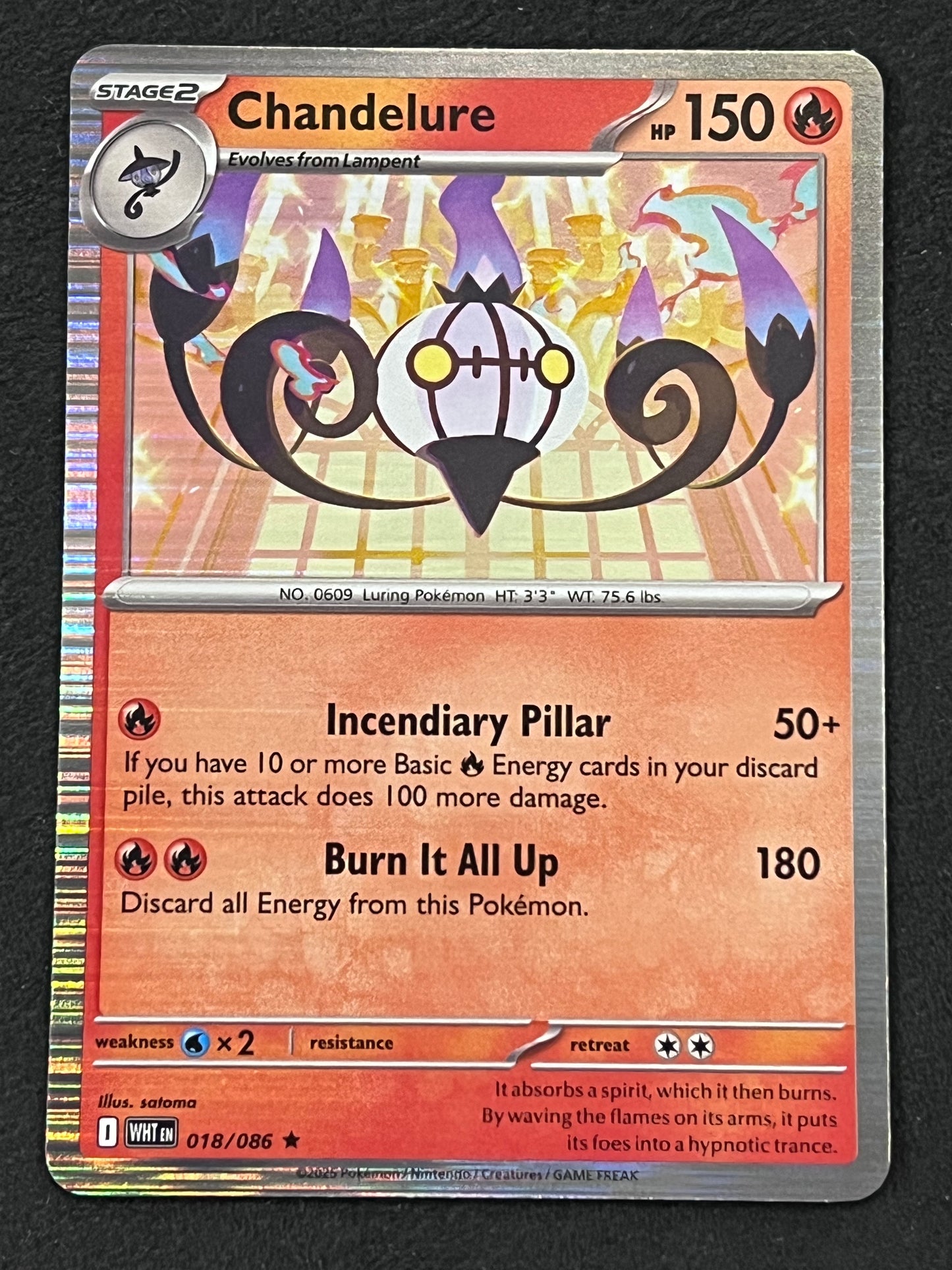 018/086 Chandelure - Pokémon White Flare Rare Holo