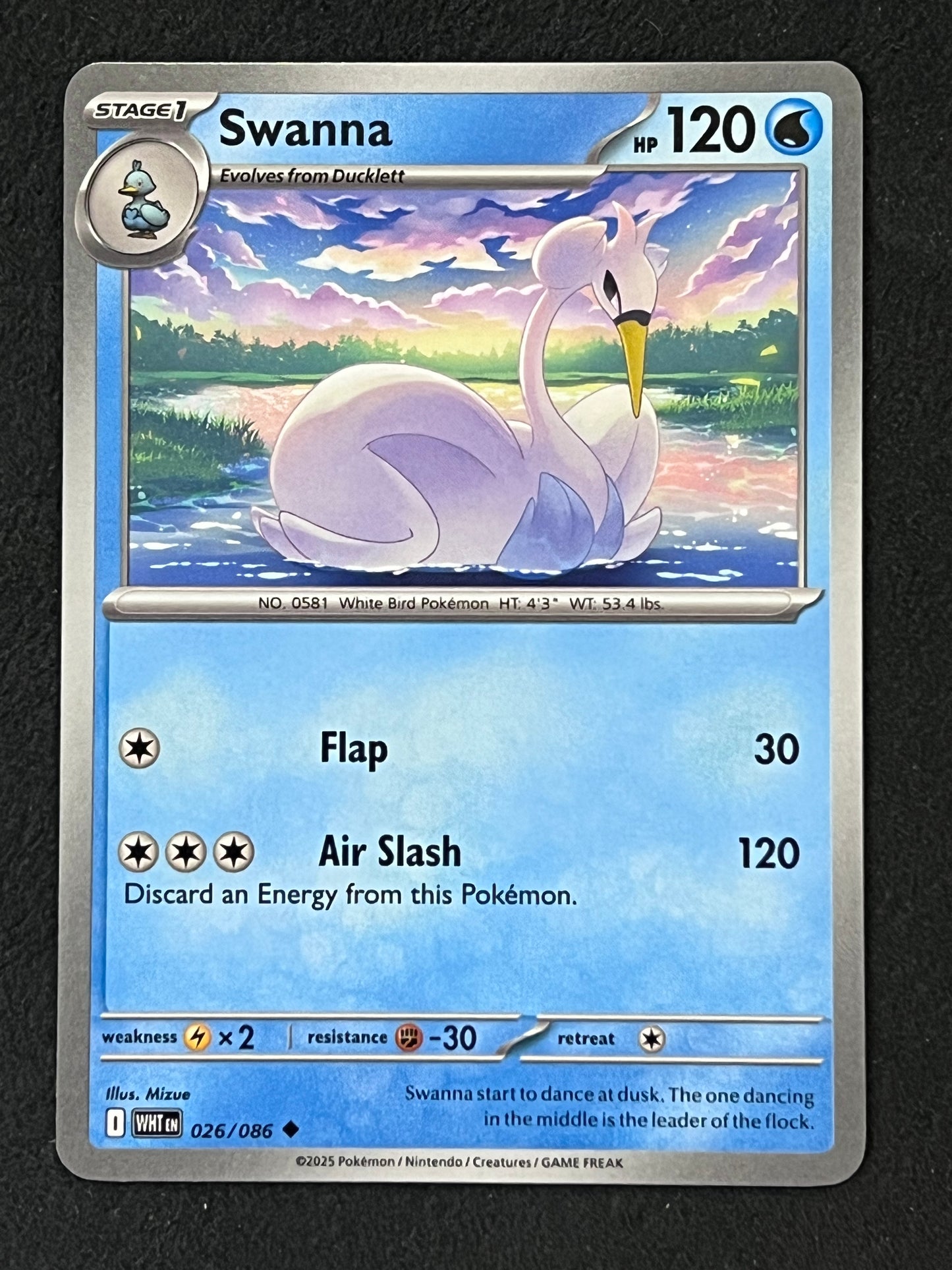 026/086 Swanna - Pokémon White Flare Uncommon