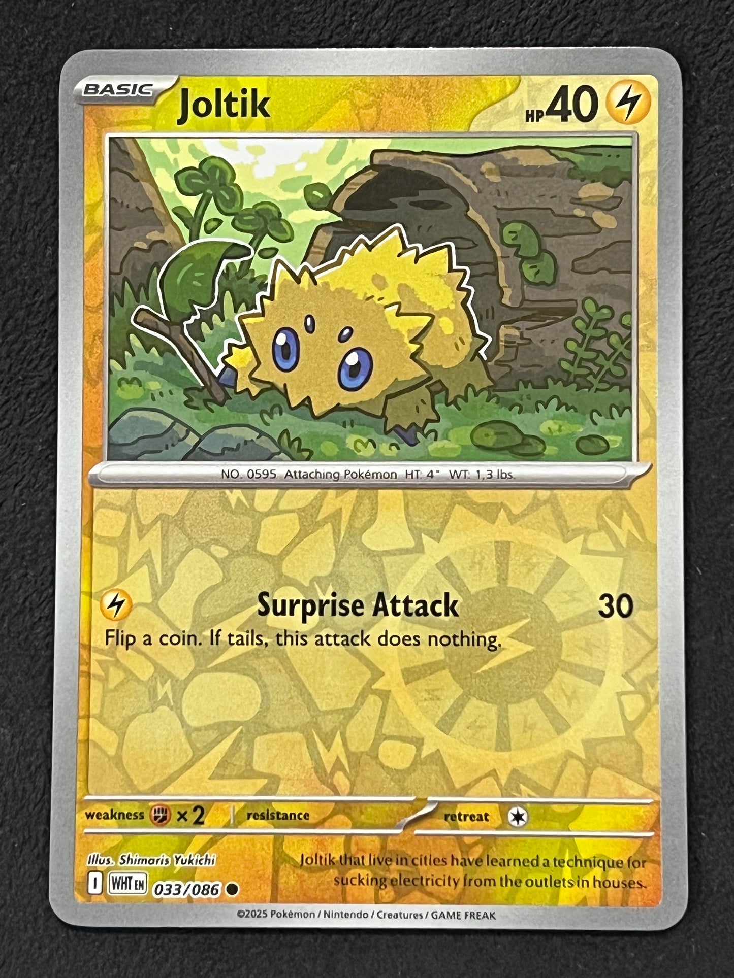 033/086 Joltik - Pokémon White Flare Common Reverse