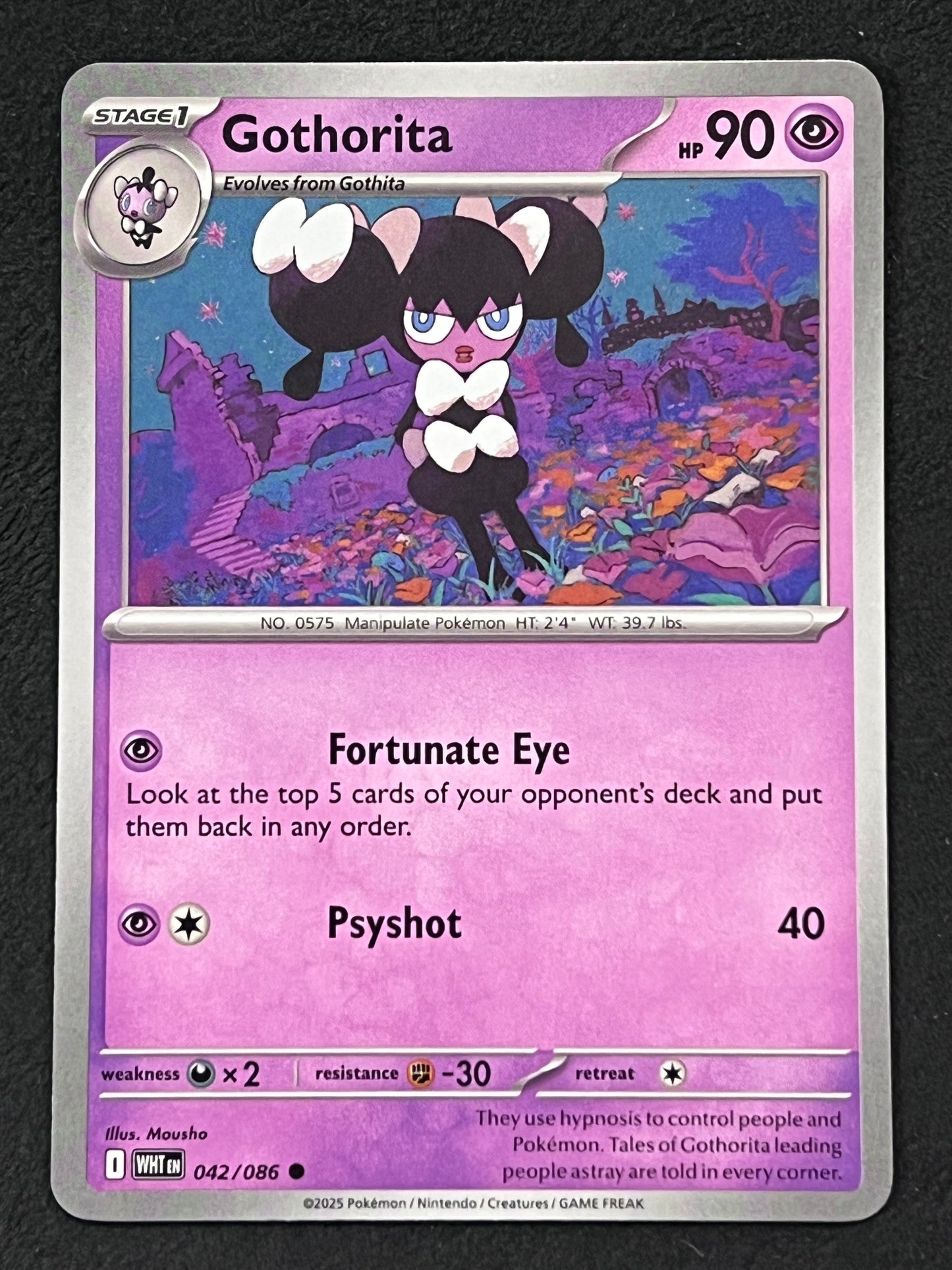 042/086 Gothorita - Pokémon White Flare Common