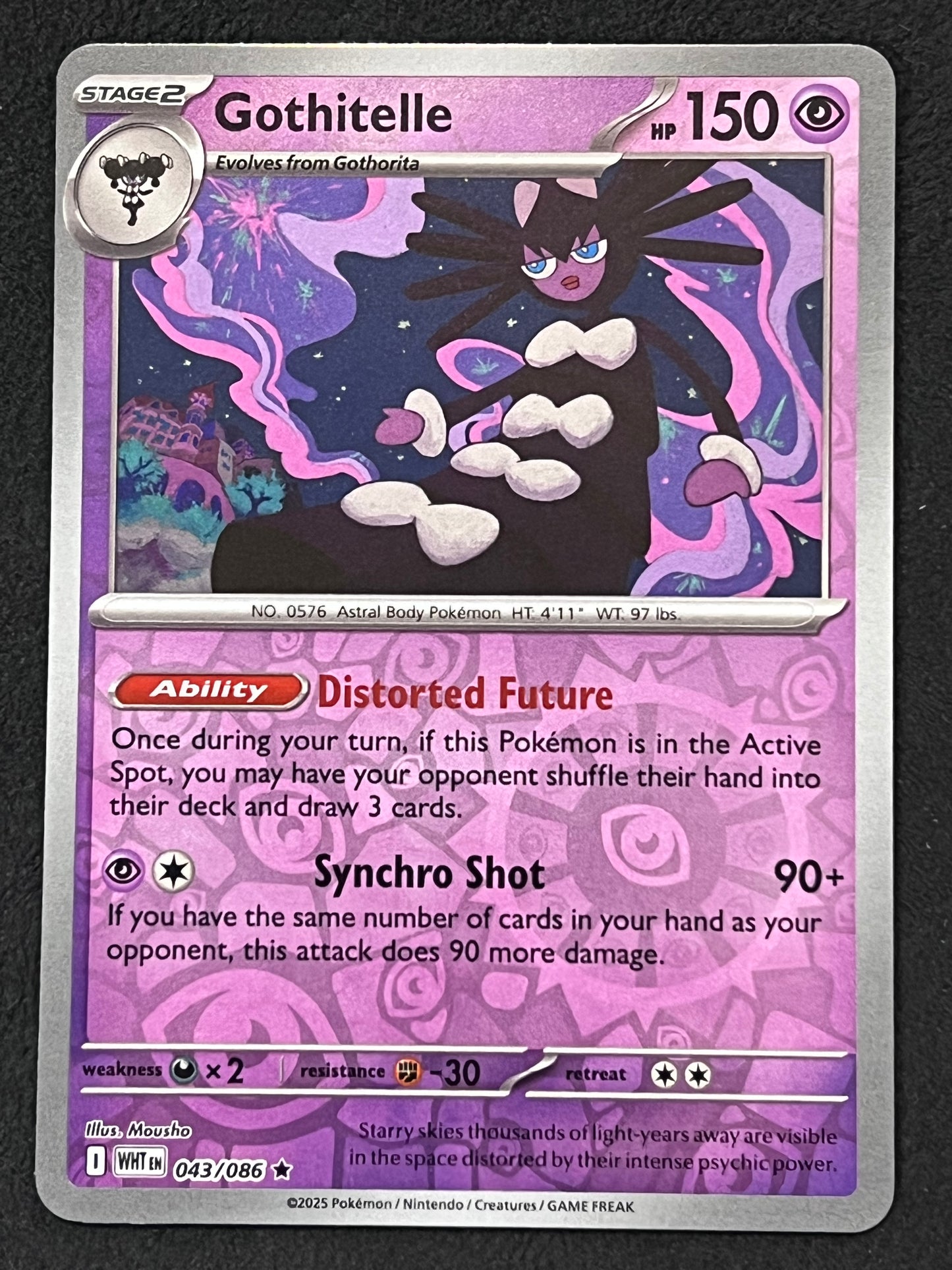 043/086 Gothitelle - Pokémon White Flare Rare Reverse