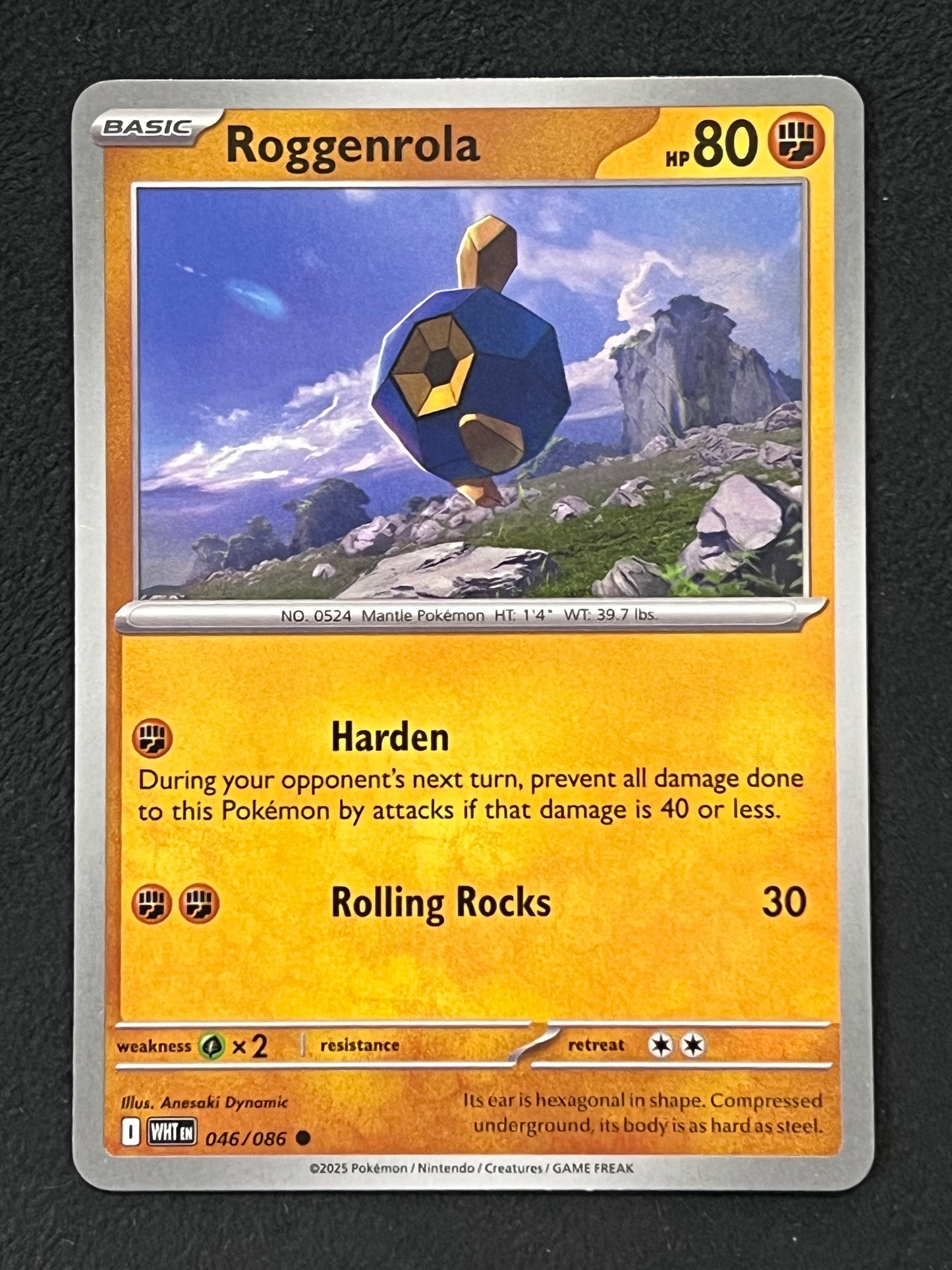046/086 Roggenrola - Pokémon White Flare Common