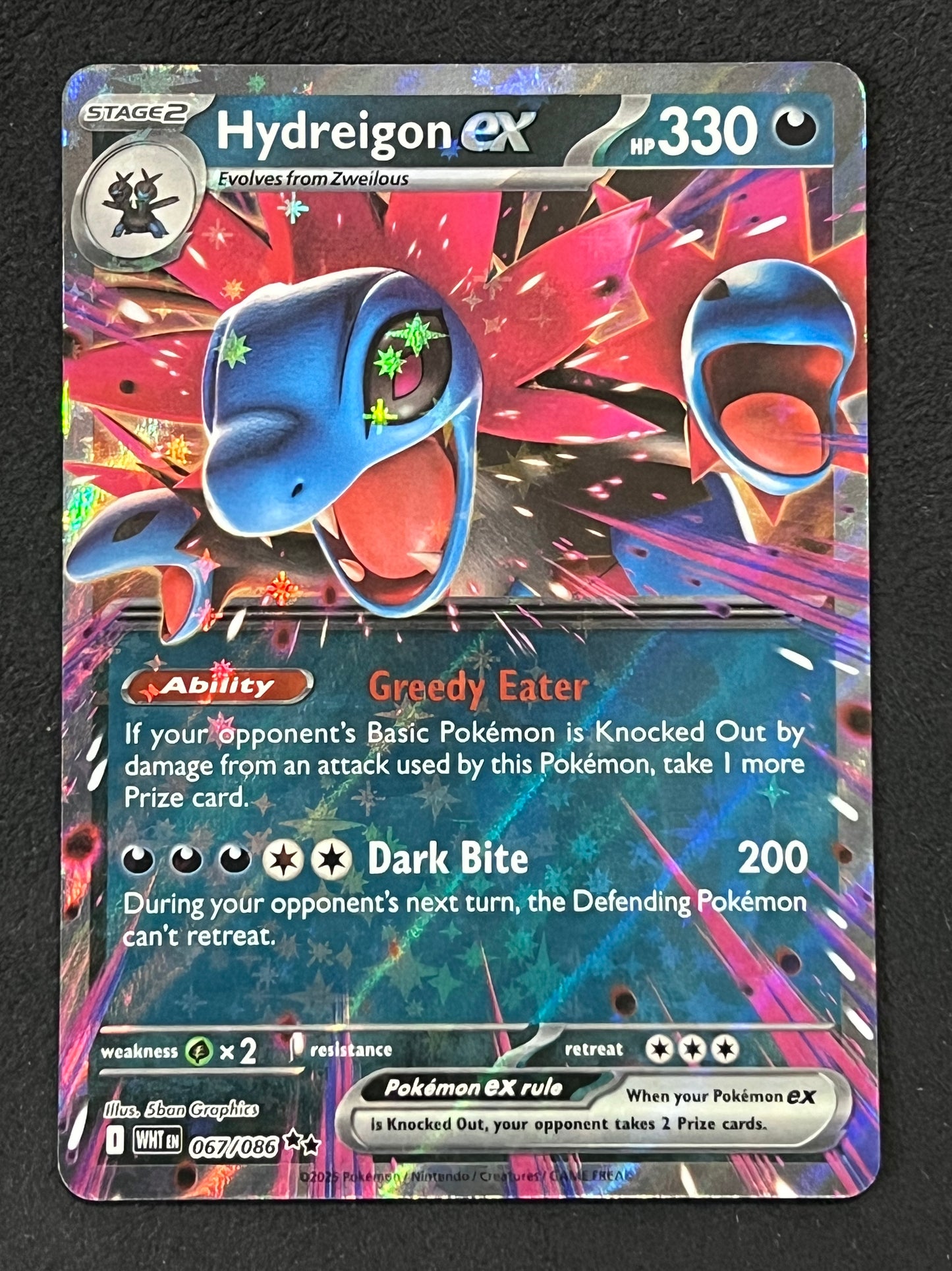 067/086 Hydreigon Ex - Pokémon White Flare Double Rare