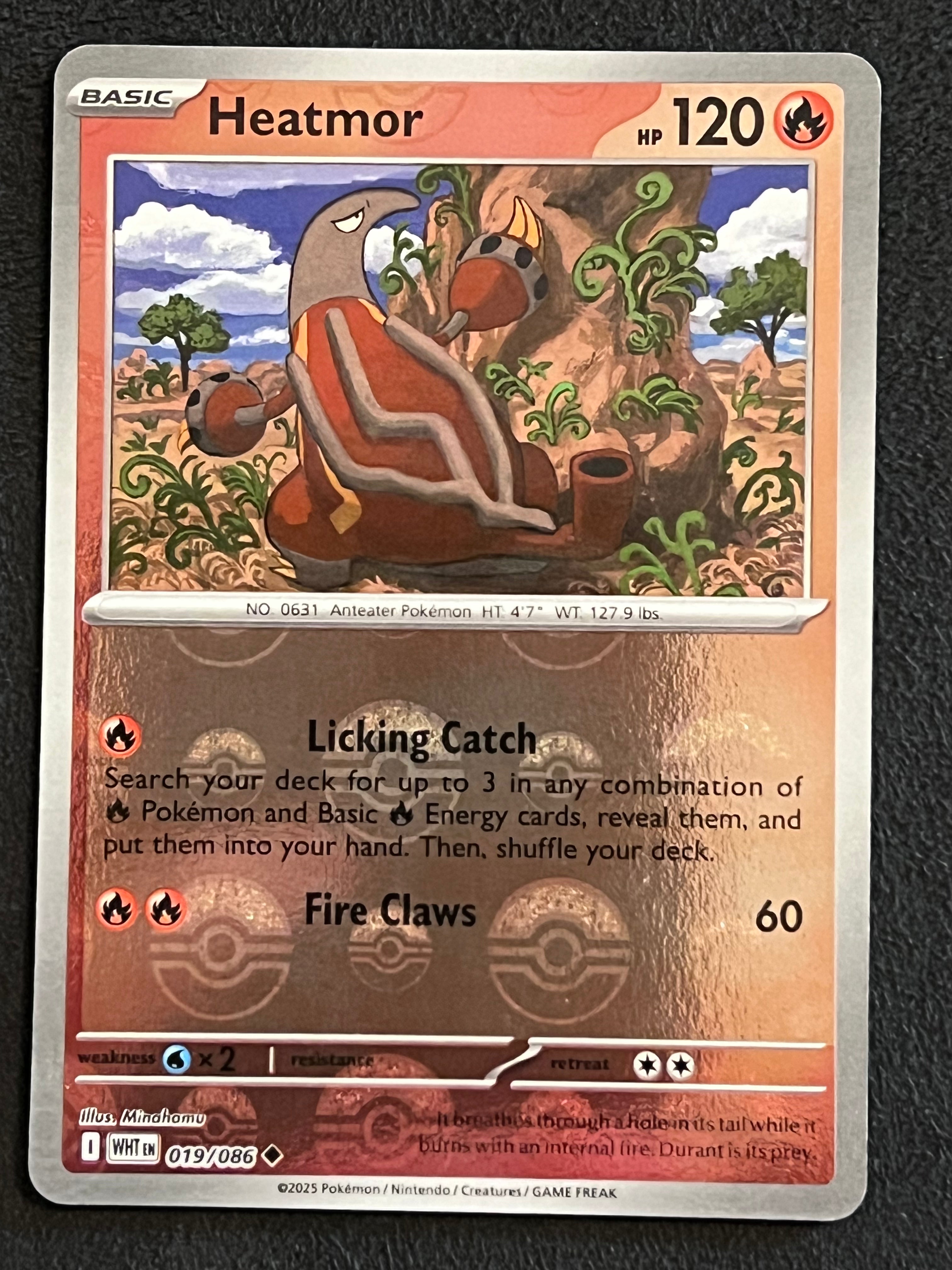 019/086 Heatmor - Pokmon White Flare Uncommon Reverse POKEBALL Jarvvos 019/086 Heatmor - Pokmon White Flare Uncommon Reverse POKEBALL Jarvvos
