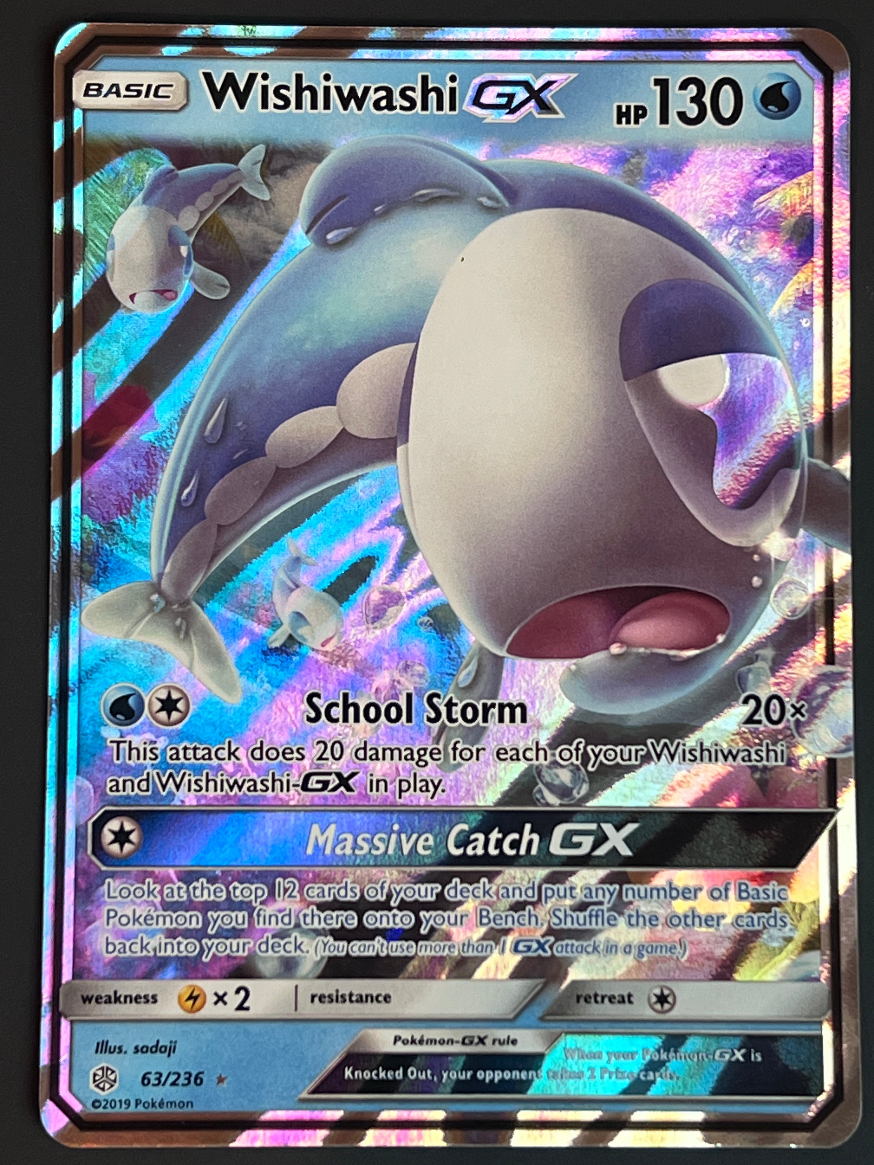 063/236 Wishiwashi Gx - Pokmon Cosmic Eclipse Ultra Rare Jarvvos 063/236 Wishiwashi Gx - Pokmon Cosmic Eclipse Ultra Rare Jarvvos