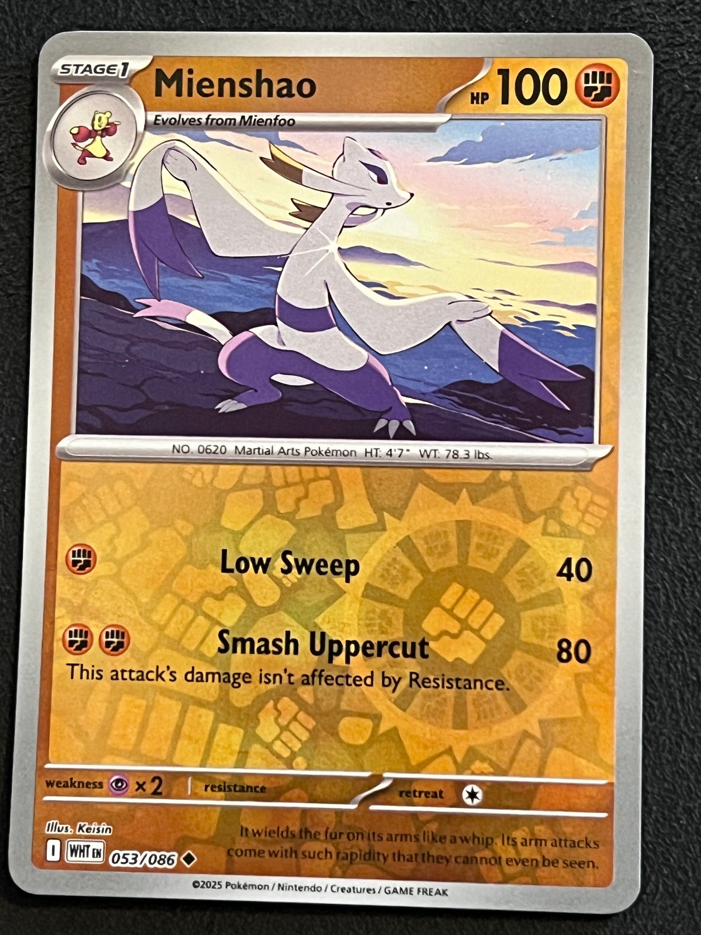 053/086 Mienshao - Pokémon White Flare Uncommon Reverse