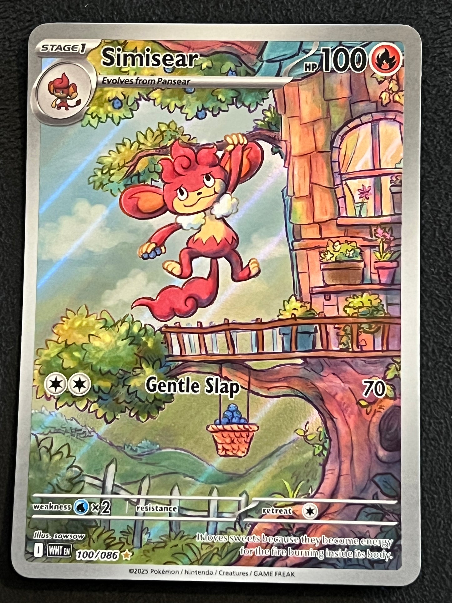 100/086 Simisear - Pokémon White Flare Illustration Rare