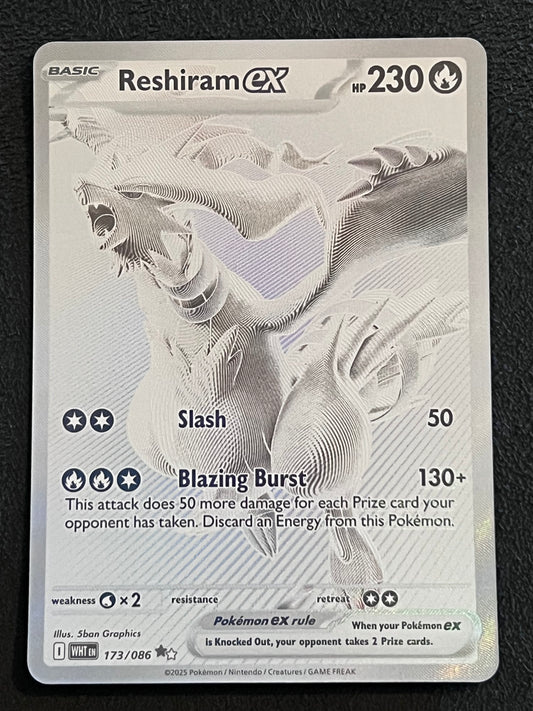 173/086 Reshiram Ex - Pokémon White Flare Black White Rare