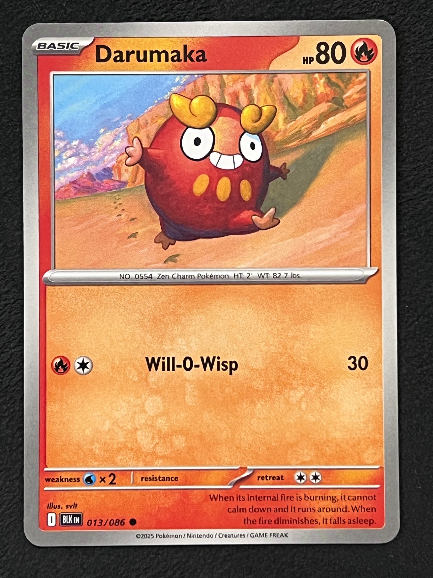 013/086 Darumaka - Pokémon Black Bolt Common