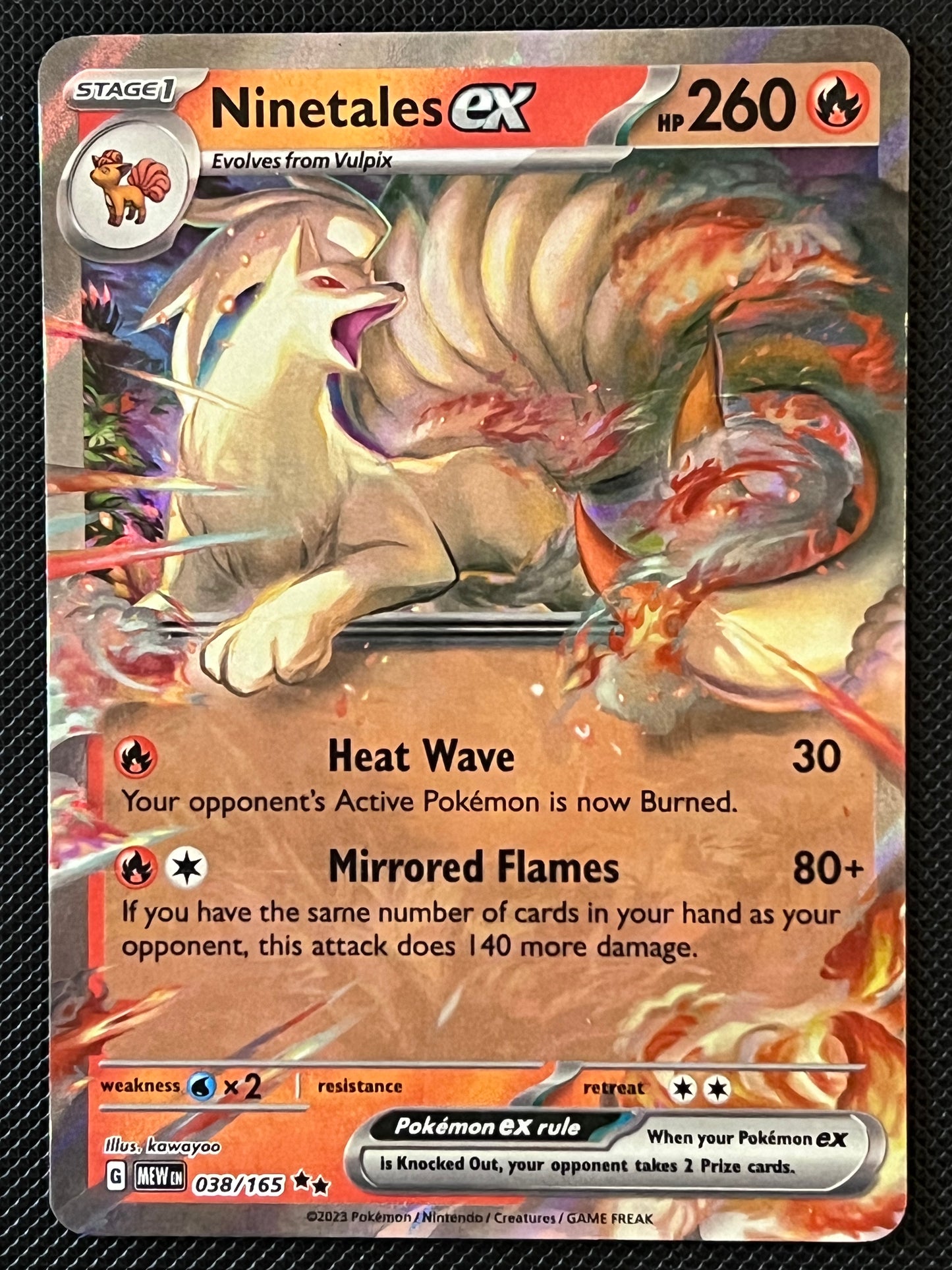 038/165 Ninetales Ex - Pokémon 151 Double Rare