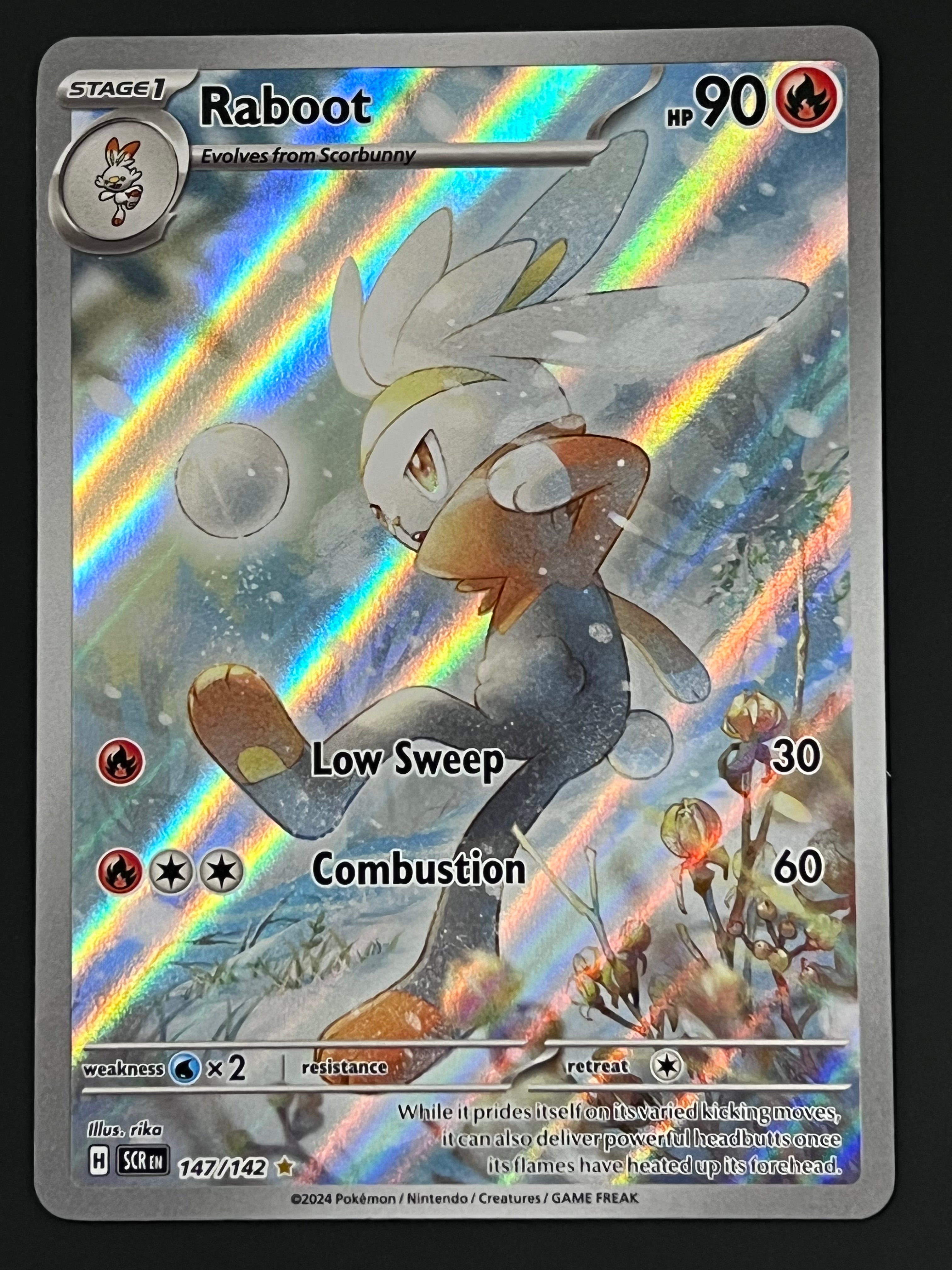 147/142 Raboot - Pokmon Stellar Crown Illustration Rare Jarvvos 147/142 Raboot - Pokmon Stellar Crown Illustration Rare Jarvvos