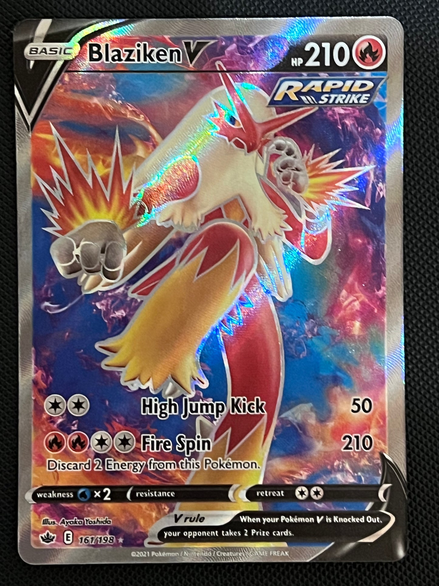 161/198 Blaziken V - Pokémon Chilling Reign Full Art
