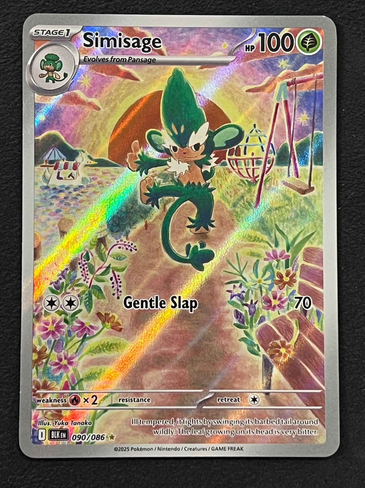 090/086 Simisage - Pokémon Black Bolt Illustration Rare