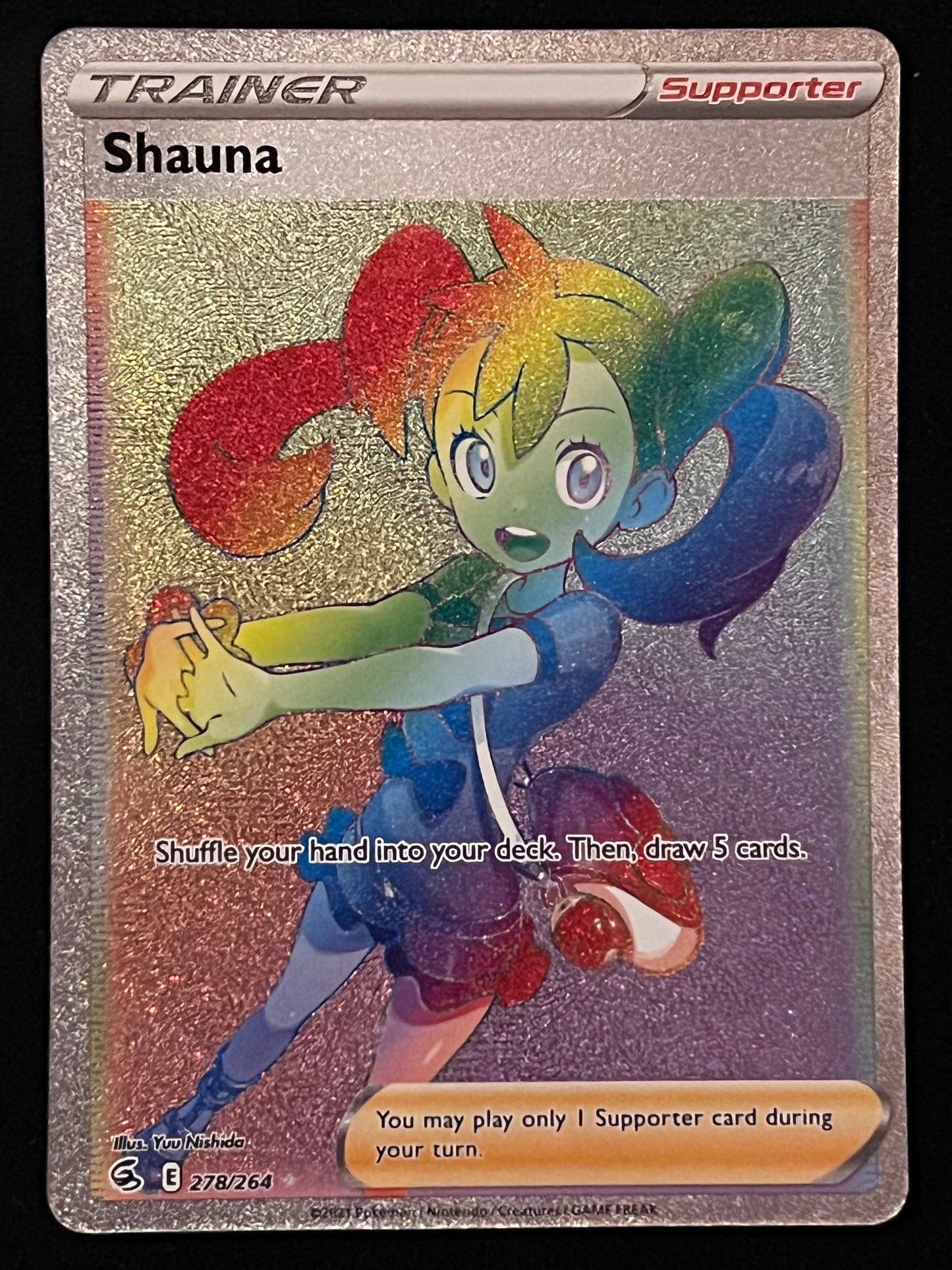 Shauna - 278/264 Fusion Strike Rainbow Rare Holo Trainer