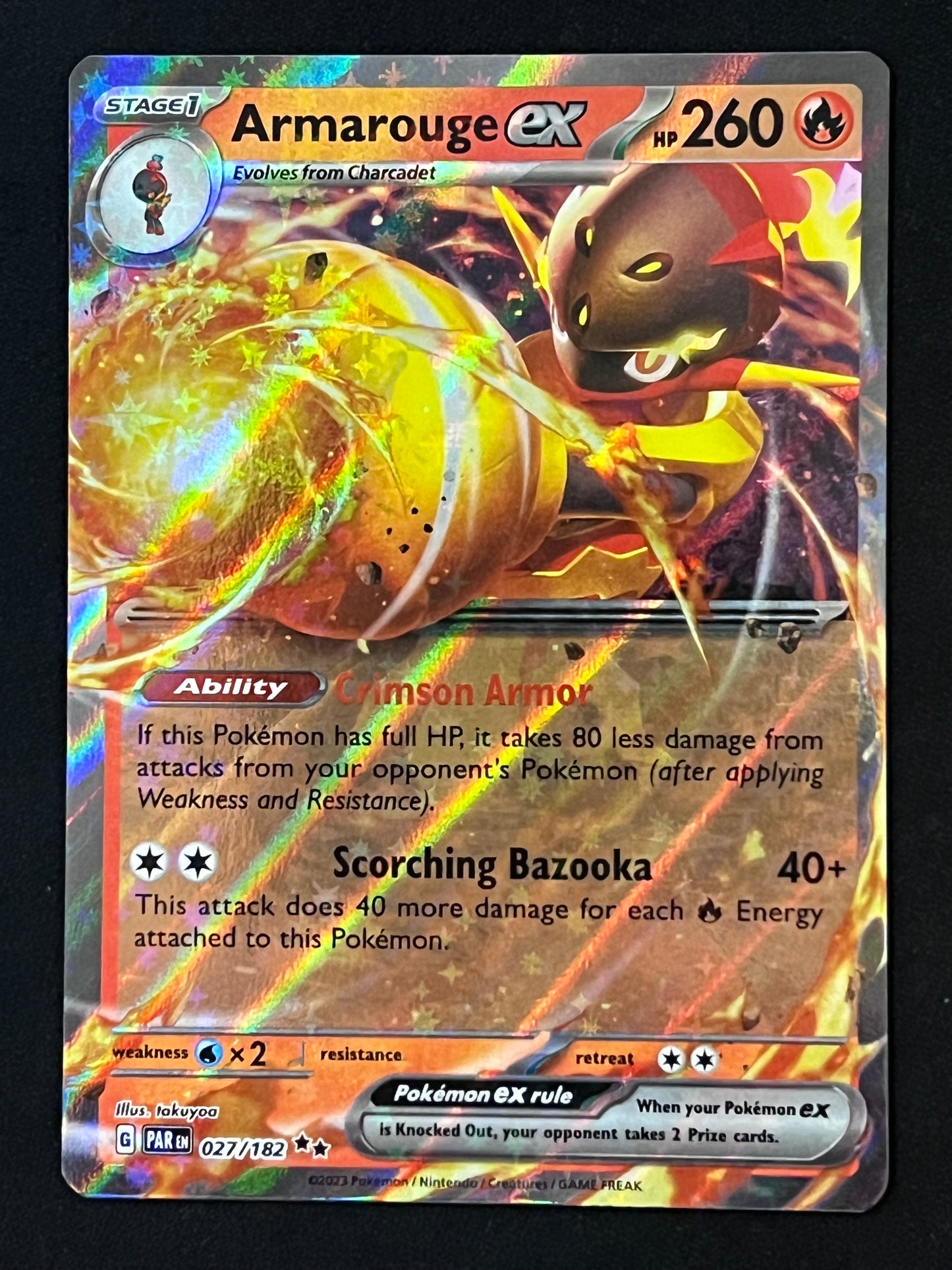 027/182 Armarogue Ex - Pokémon Paradox Rift Double Rare