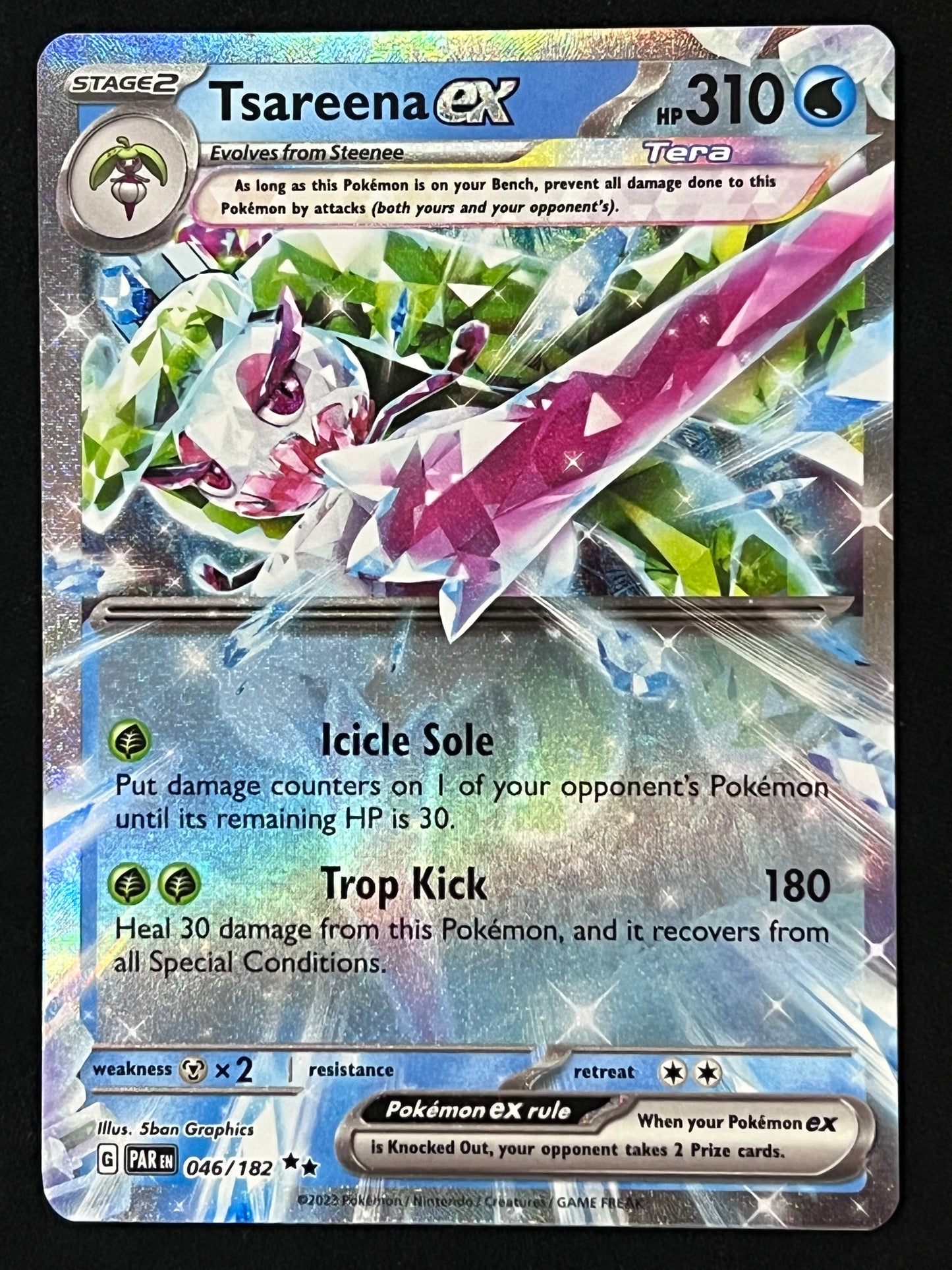 046/182 Tsareena Ex - Pokémon Paradox Rift Double Rare