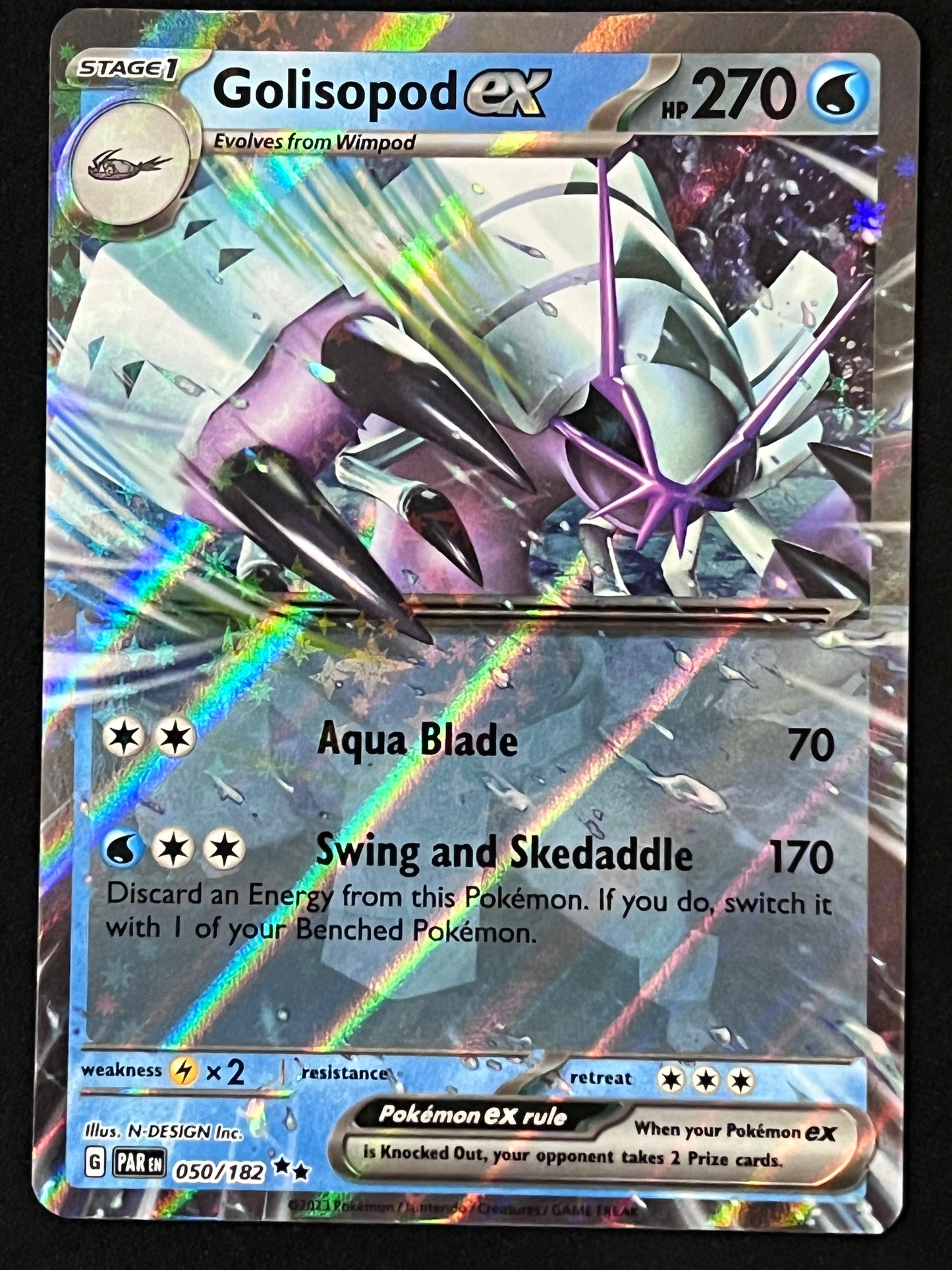 050/182 Golisopod Ex - Pokémon Paradox Rift Double Rare
