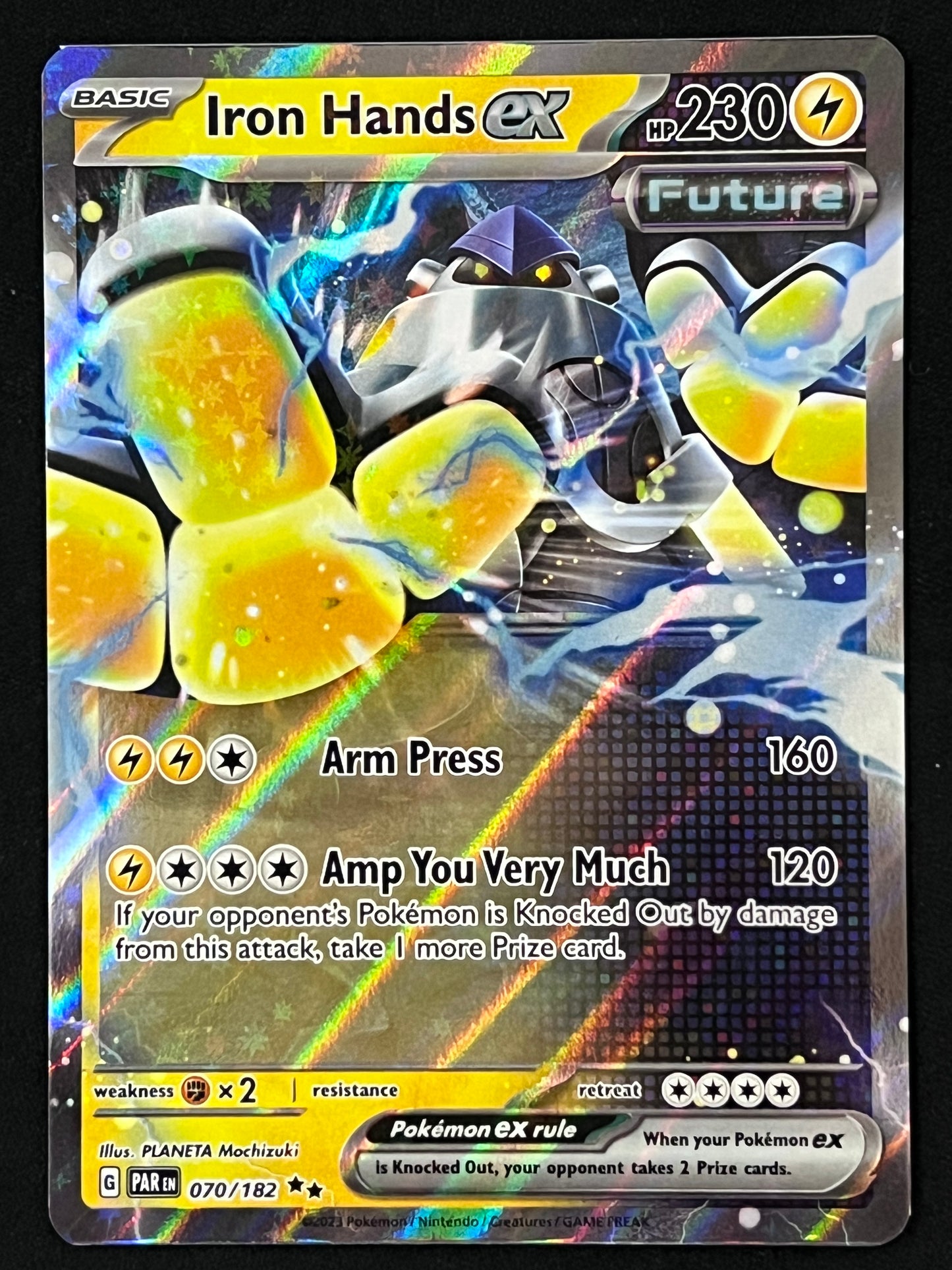 070/182 Iron Hands Ex - Pokémon Paradox Rift Double Rare