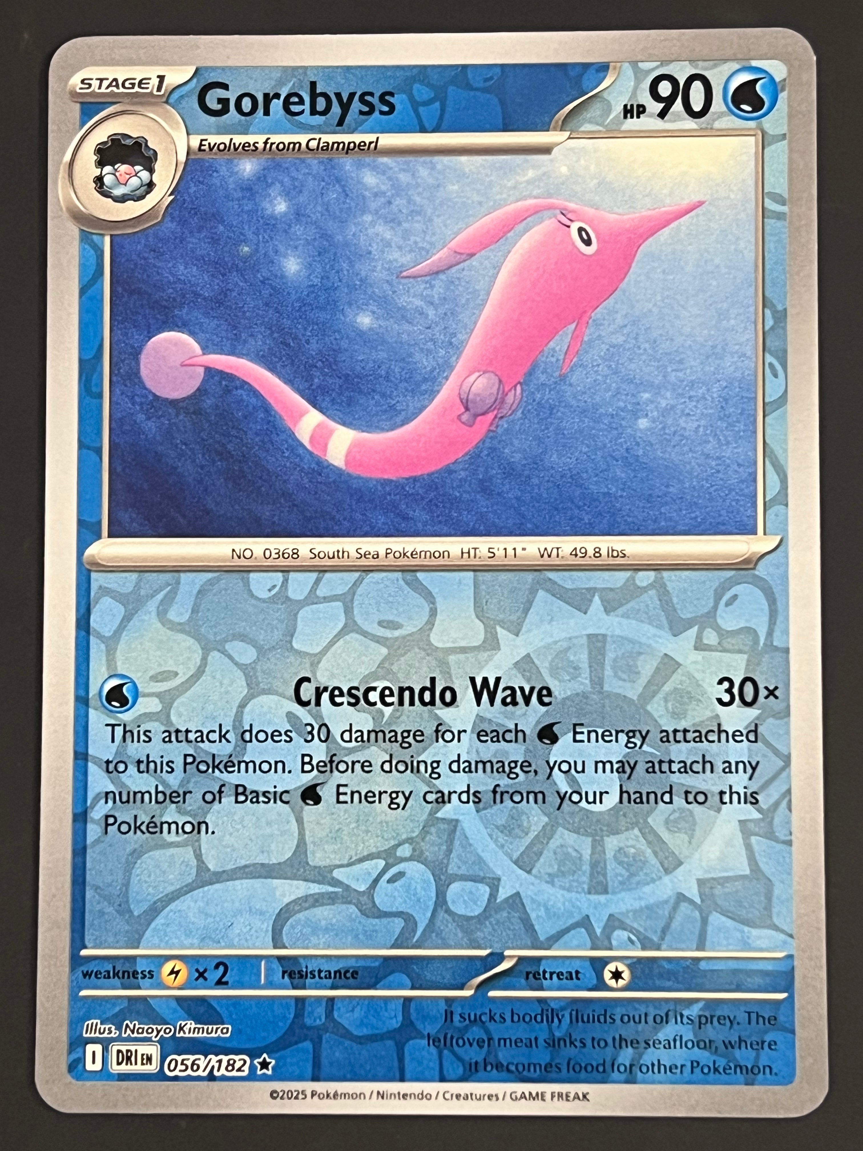 gorebyss pokemon card 056/182 Gorebyss