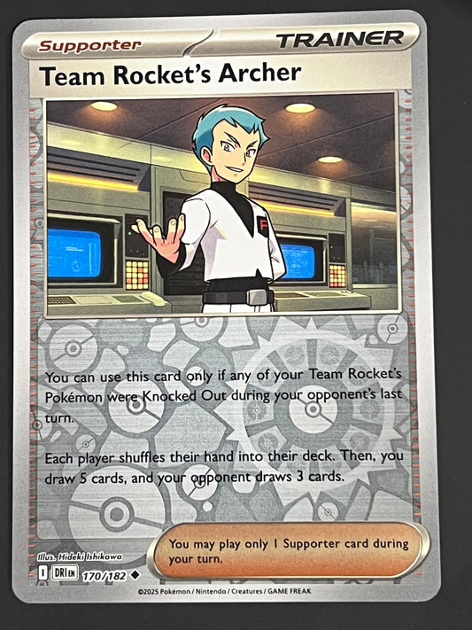 170/182 Team Rocket’s Archer - Pokémon Destined Rivals Uncommon Reverse
