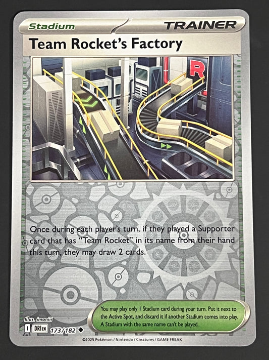 173/182 Team Rocket’s Factory - Pokémon Destined Rivals Uncommon Reverse
