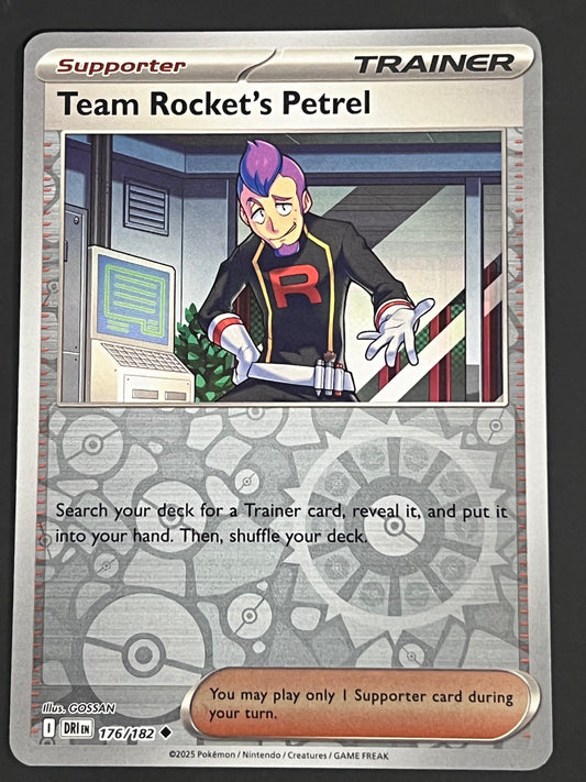 176/182 Team Rocket’s Petrel - Pokémon Destined Rivals Uncommon Reverse