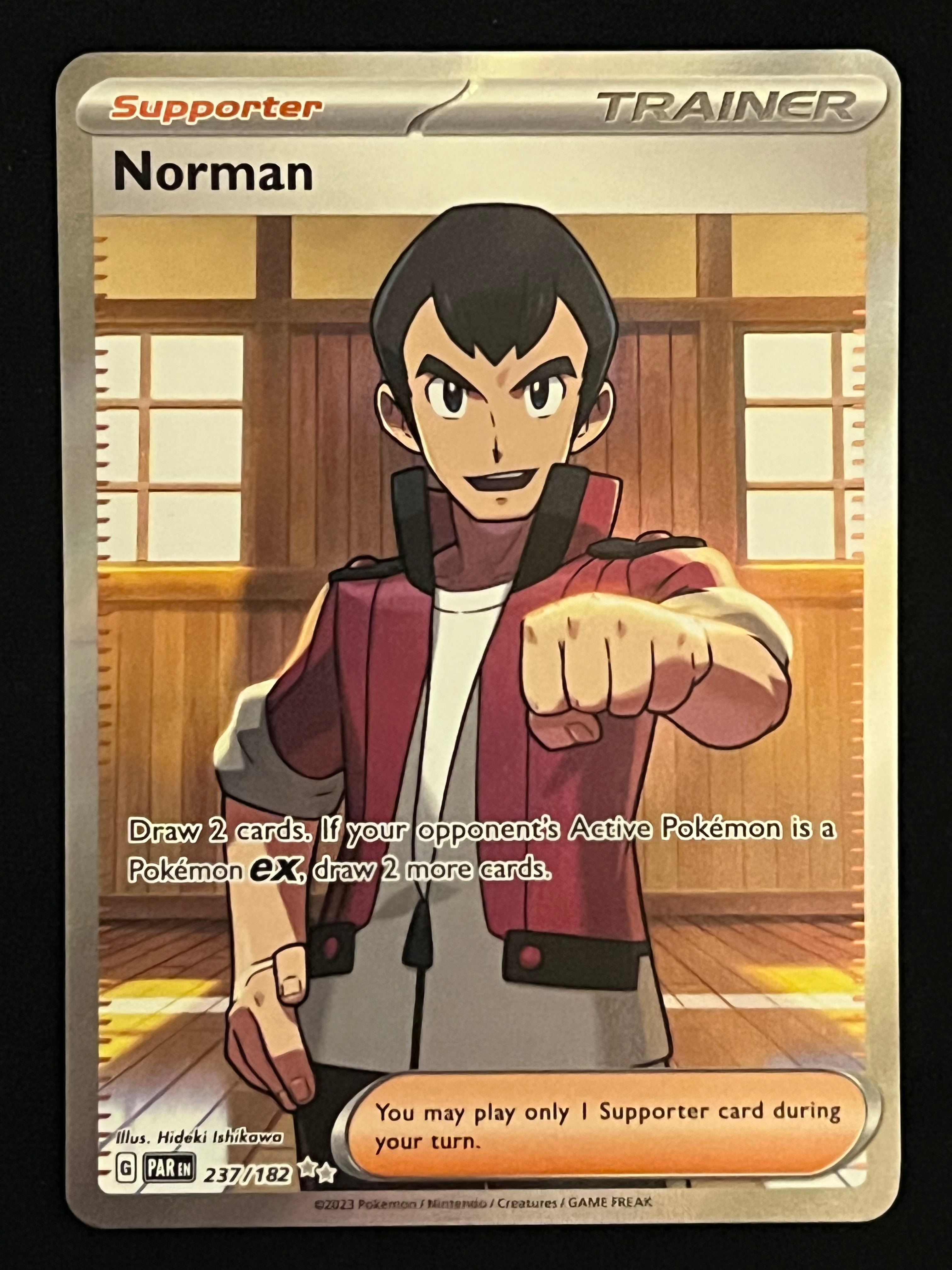 norman pokemon card 237/182 Norman
