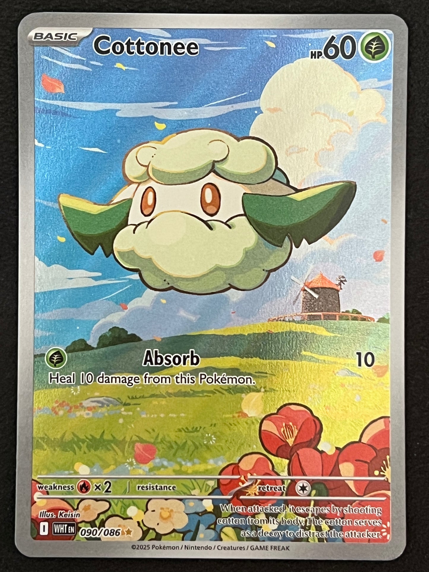 090/086 Cottonee - Pokémon White Flare Illustration Rare