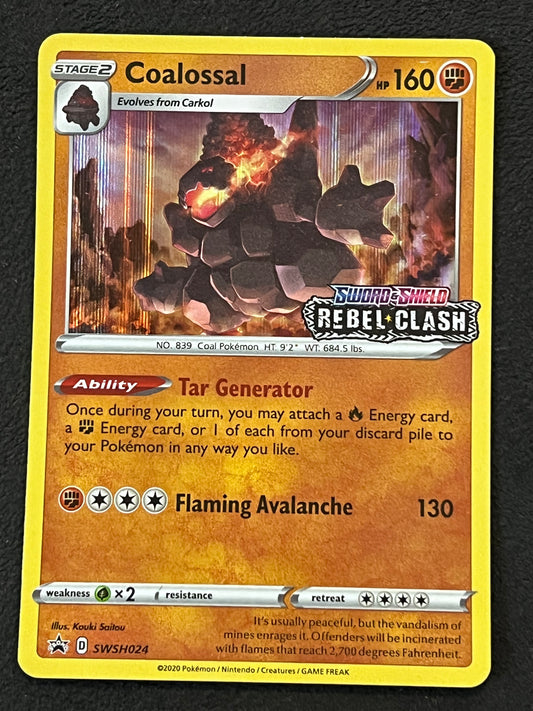 SWSH024 Coalossal - Stamped Black Star Promo