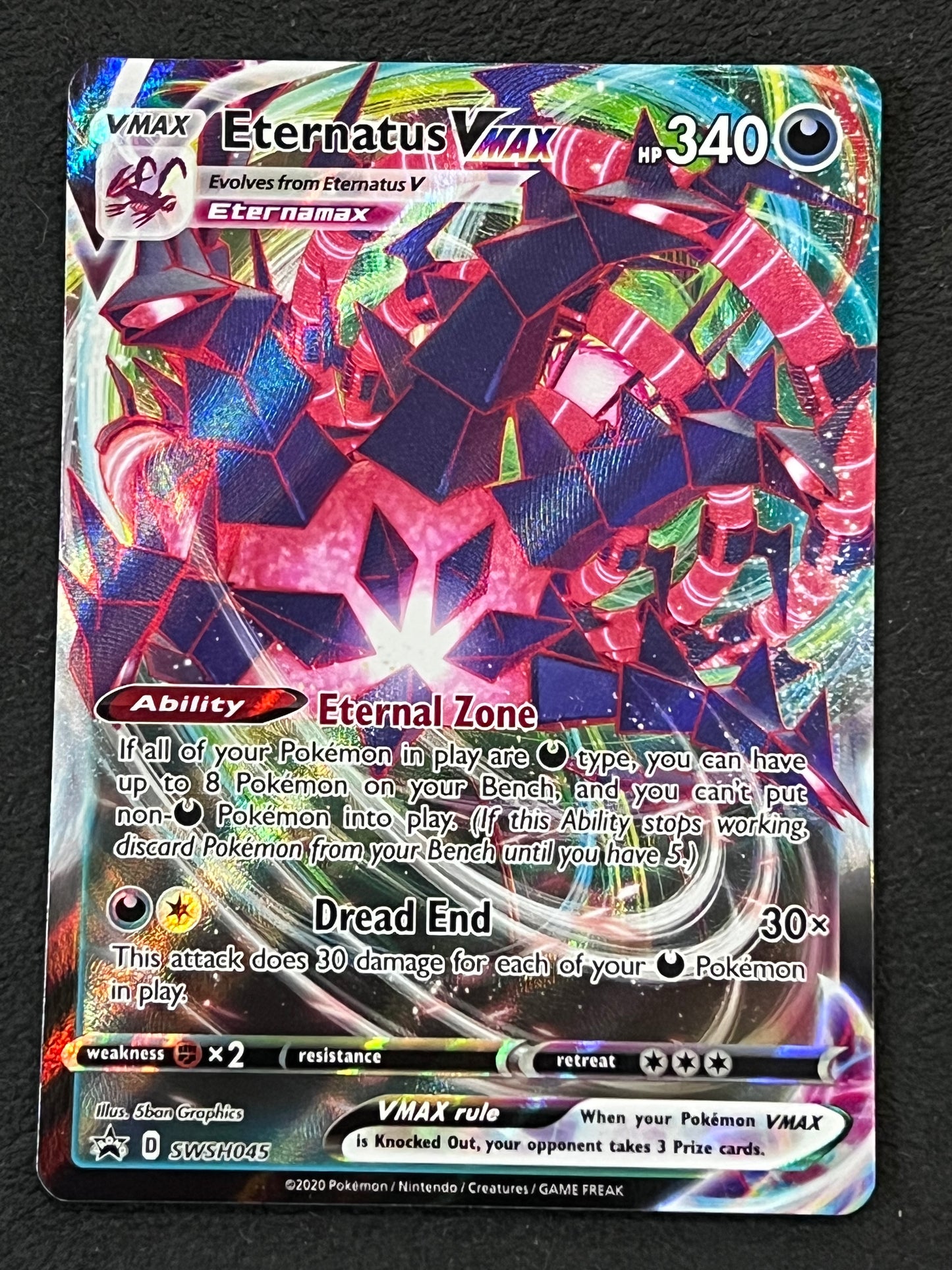 SWSH045 Eternatus VMax - Black Star Promo