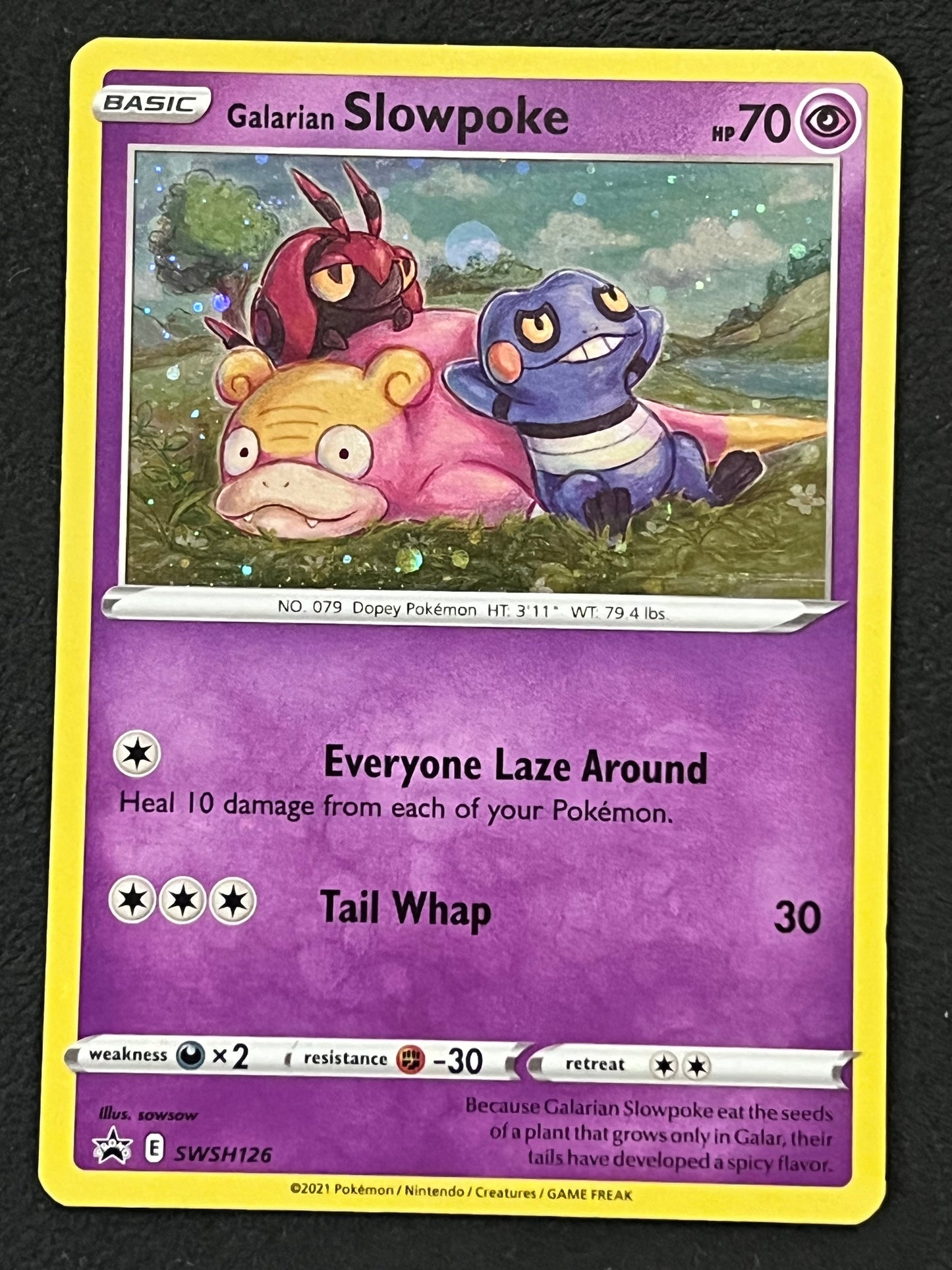 SWSH126 Galarian Slowpoke - Black Star Promo
